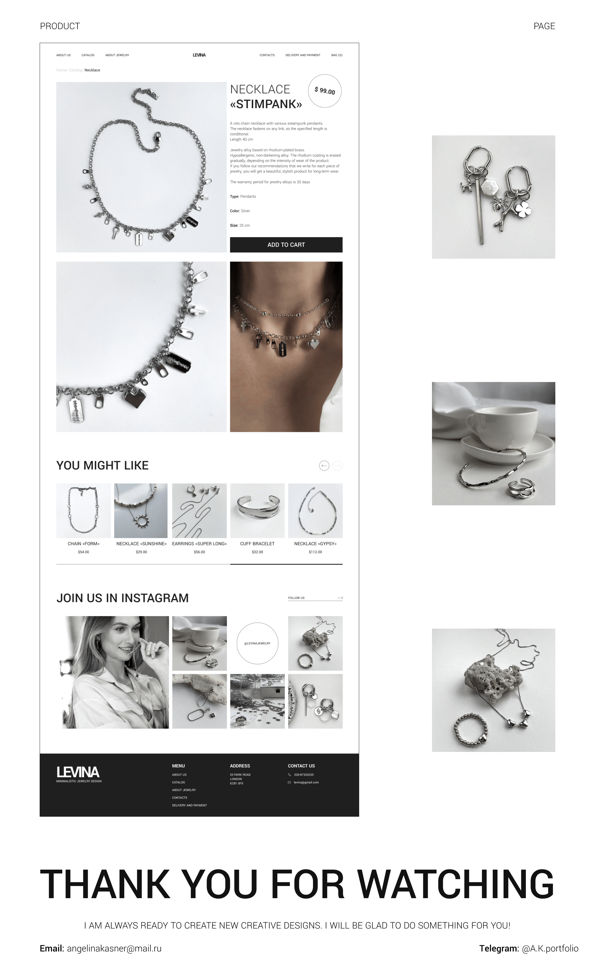 Website for a jewelry store — Изображение №4 — Интерфейсы на Dprofile