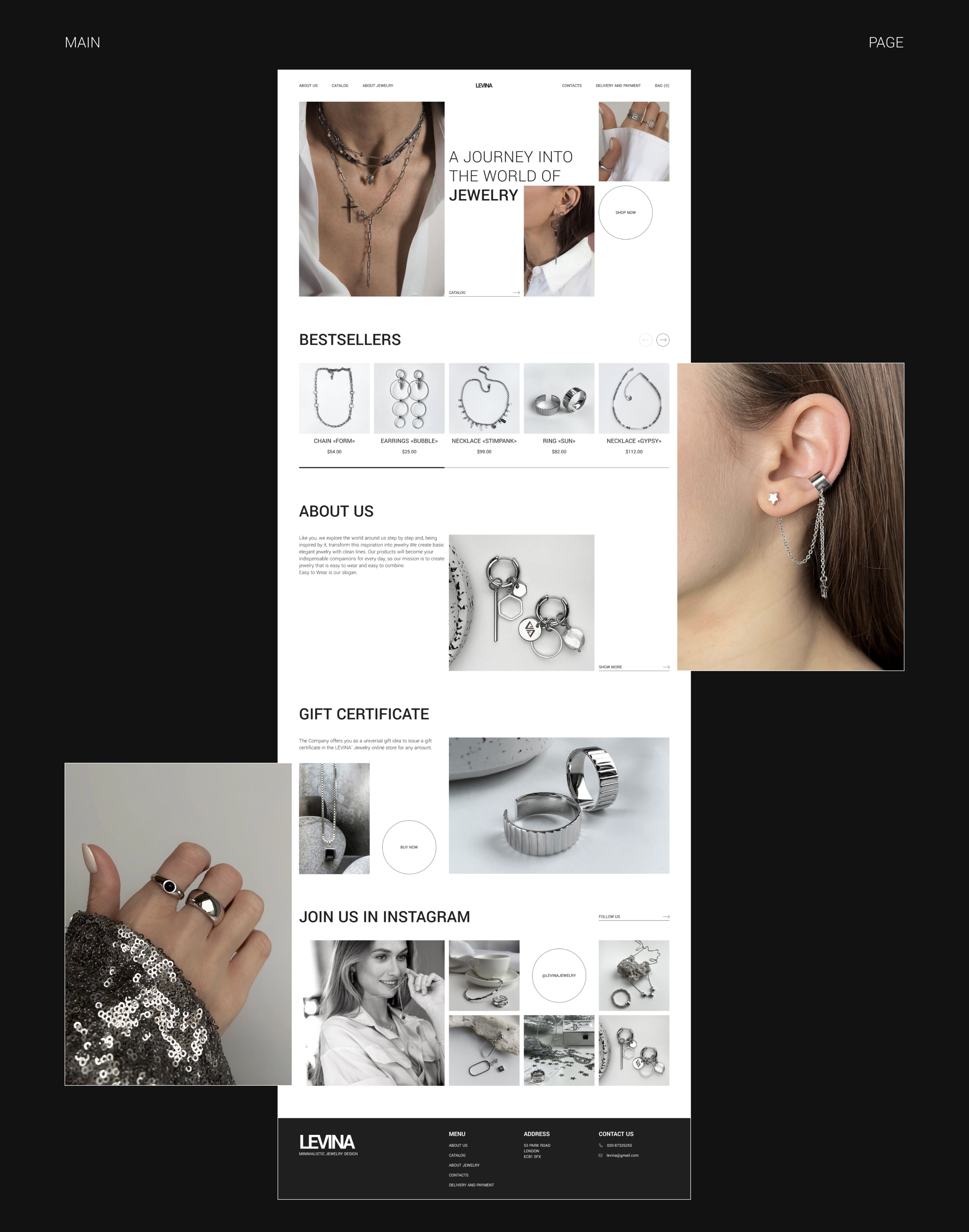 Website for a jewelry store — Изображение №2 — Интерфейсы на Dprofile