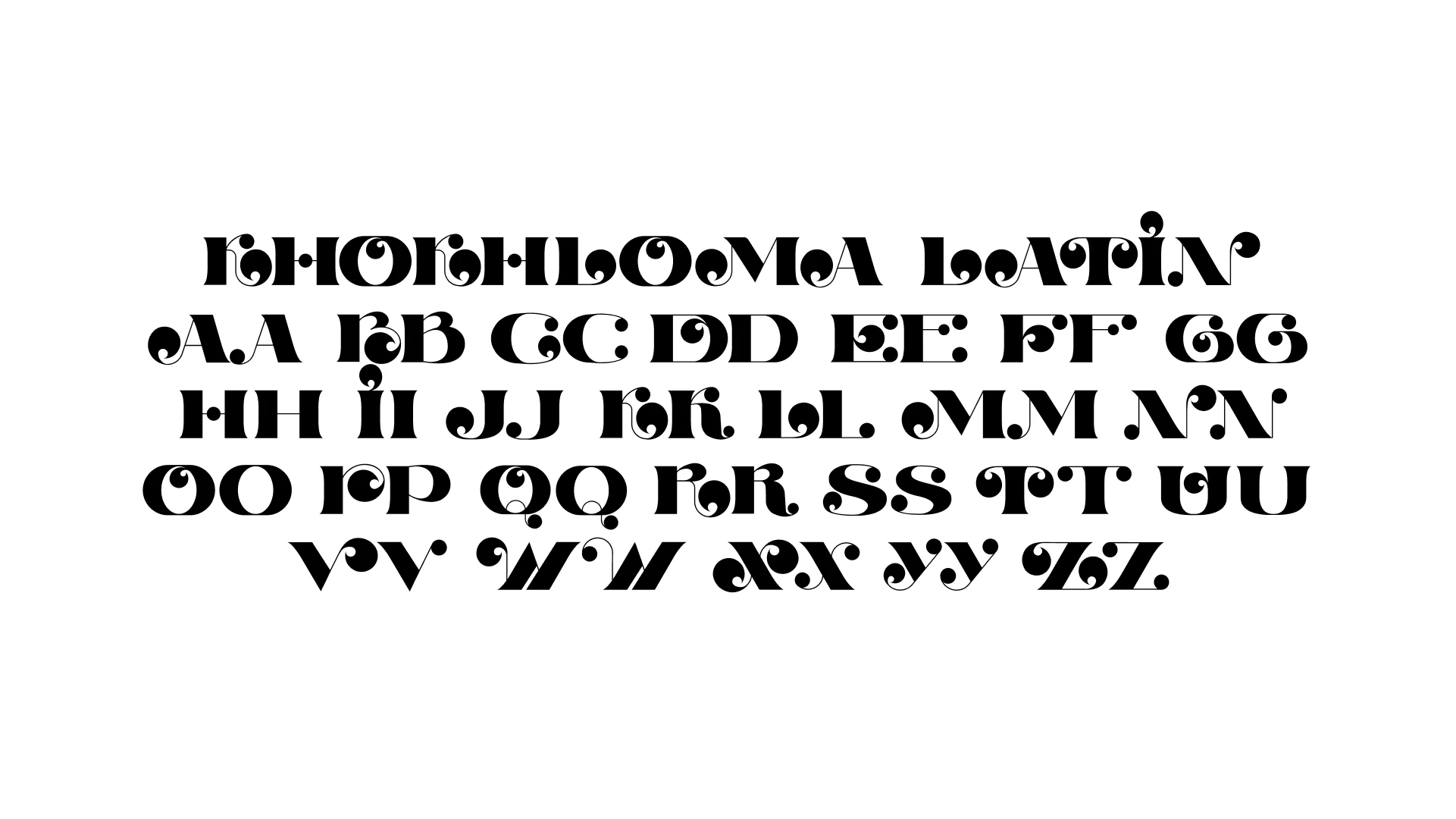 Khokhloma Typeface — Изображение №9 — Графика на Dprofile