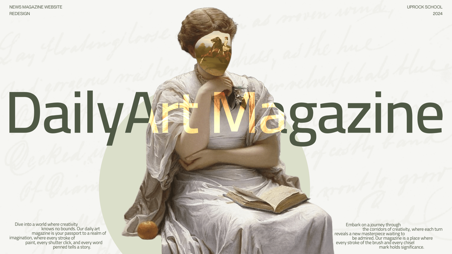 Daily Art Magazine | News website — Изображение №1 — Интерфейсы, Графика на Dprofile