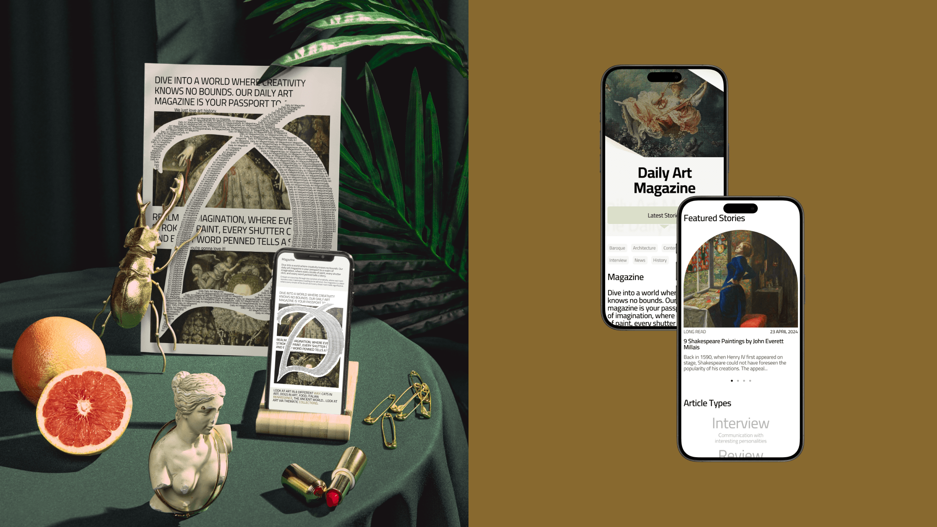 Daily Art Magazine | News website — Изображение №4 — Интерфейсы, Графика на Dprofile