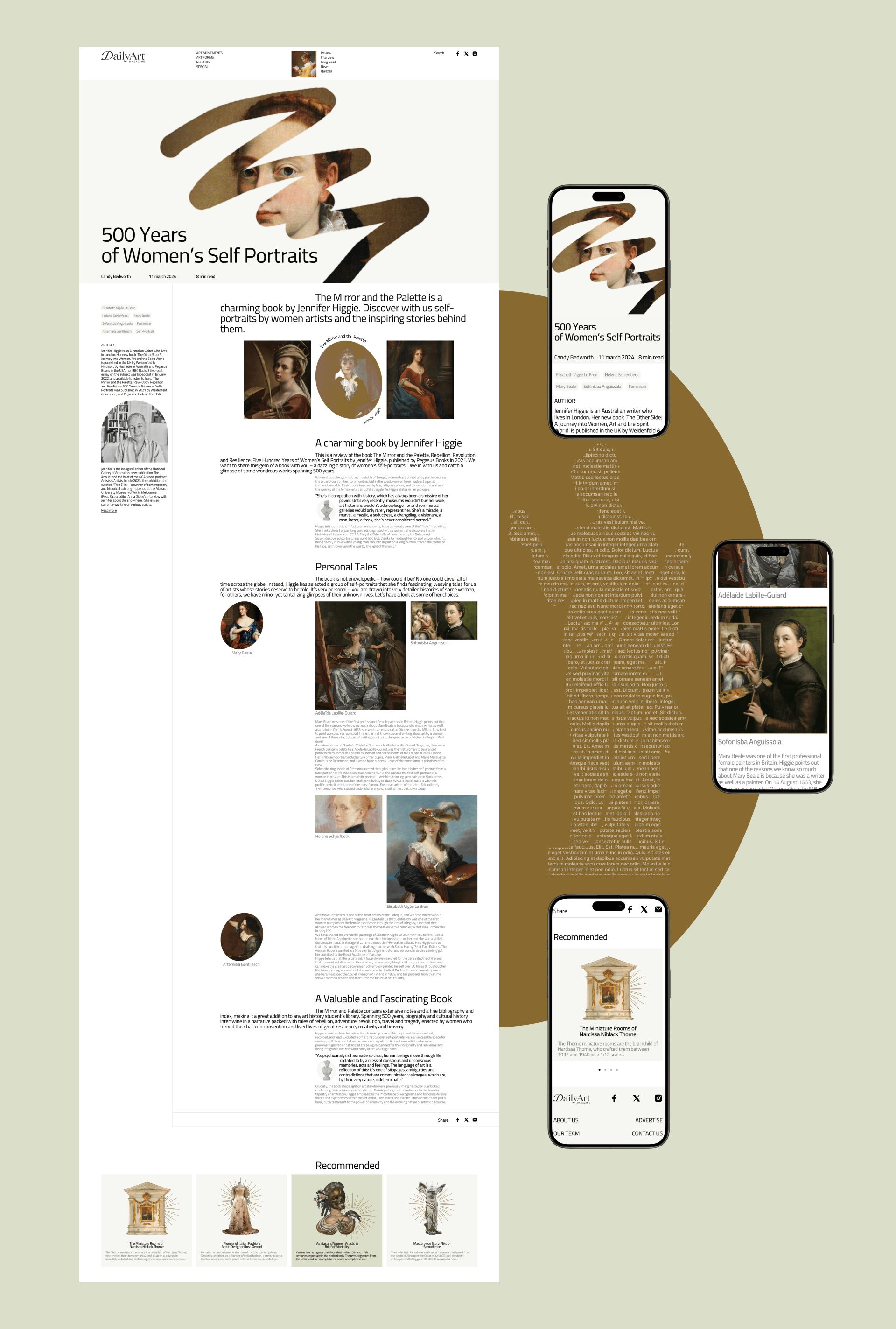 Daily Art Magazine | News website — Изображение №7 — Интерфейсы, Графика на Dprofile