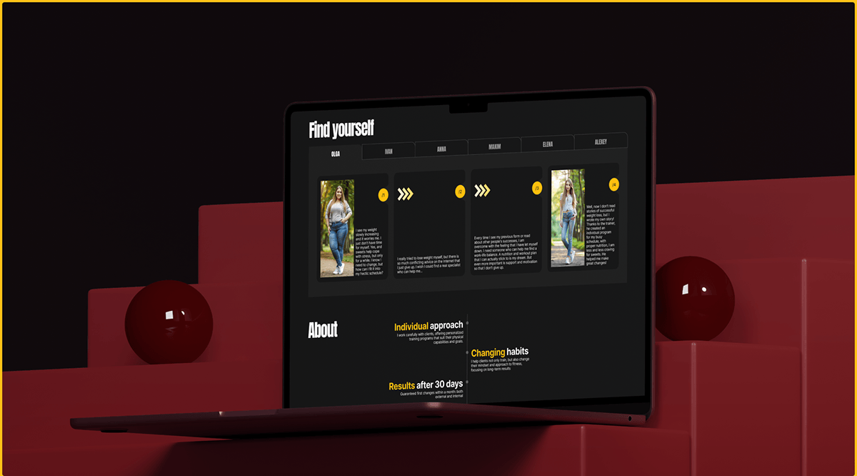 Personal Fitness Trainer | Real project — Изображение №8 — Интерфейсы, Брендинг на Dprofile