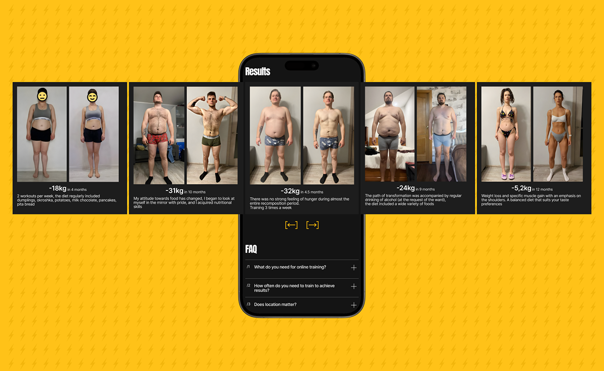Personal Fitness Trainer | Real project — Изображение №7 — Интерфейсы, Брендинг на Dprofile