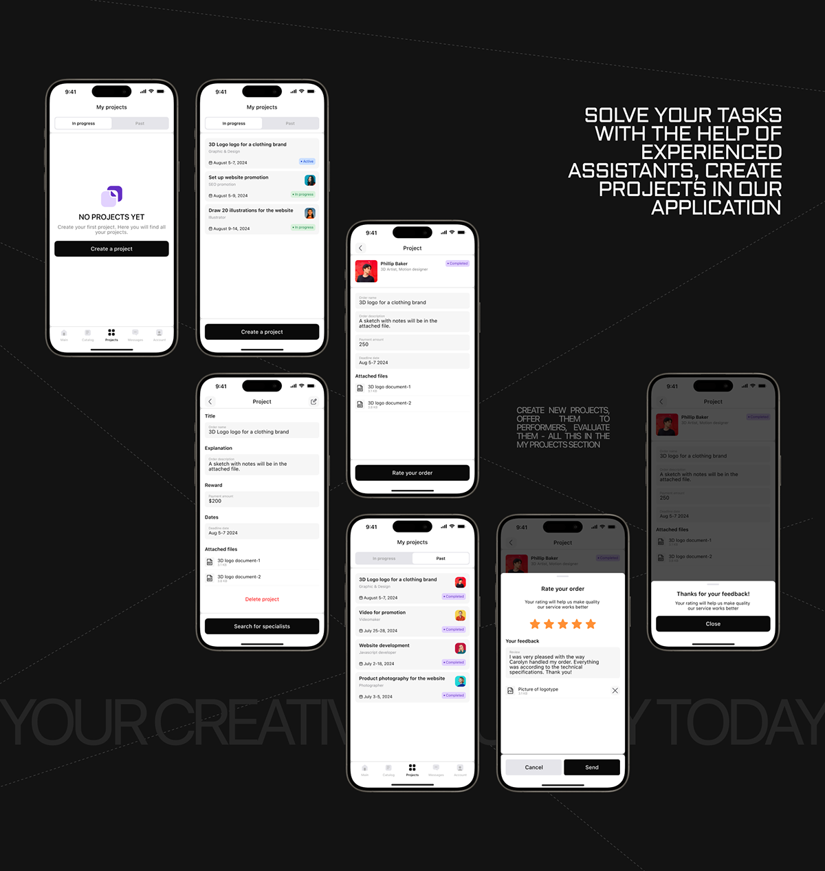 Creative Club | Mobile app — Изображение №15 — Интерфейсы на Dprofile