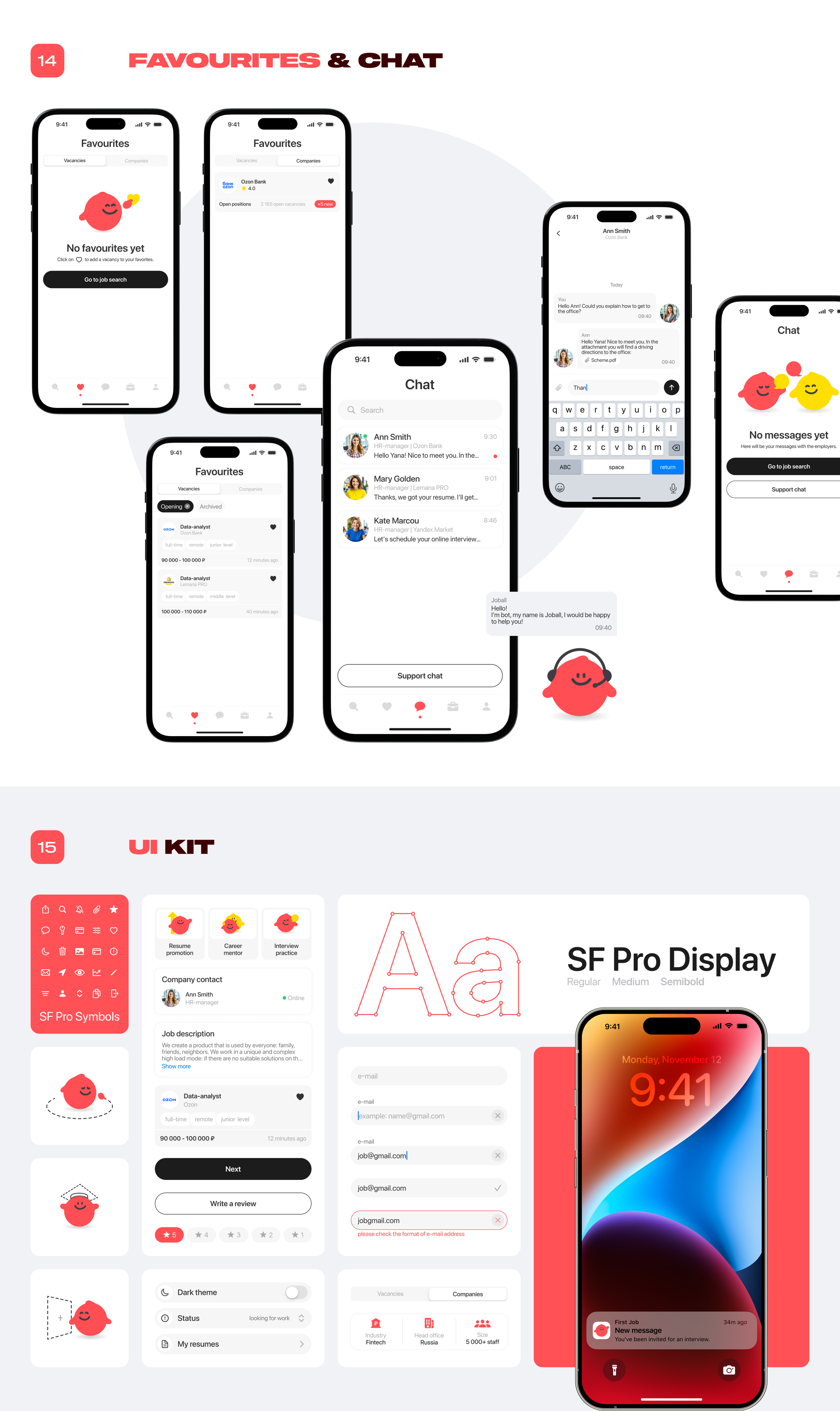 First Job | Mobile App — Изображение №12 — Интерфейсы на Dprofile