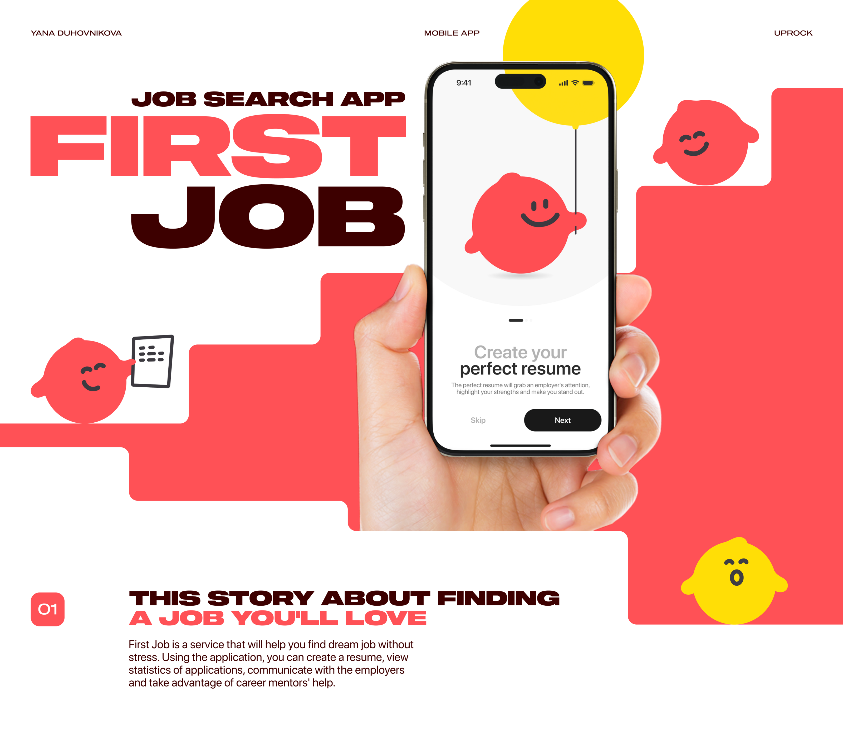 First Job | Mobile App — Изображение №1 — Интерфейсы на Dprofile