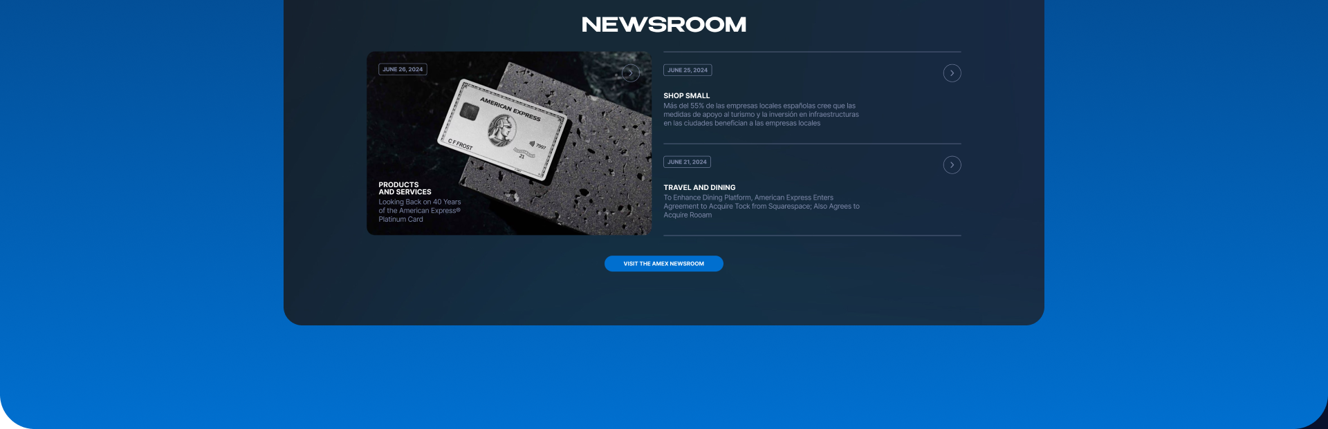 American Express | Corporate | Redesign — Изображение №5 — Интерфейсы на Dprofile