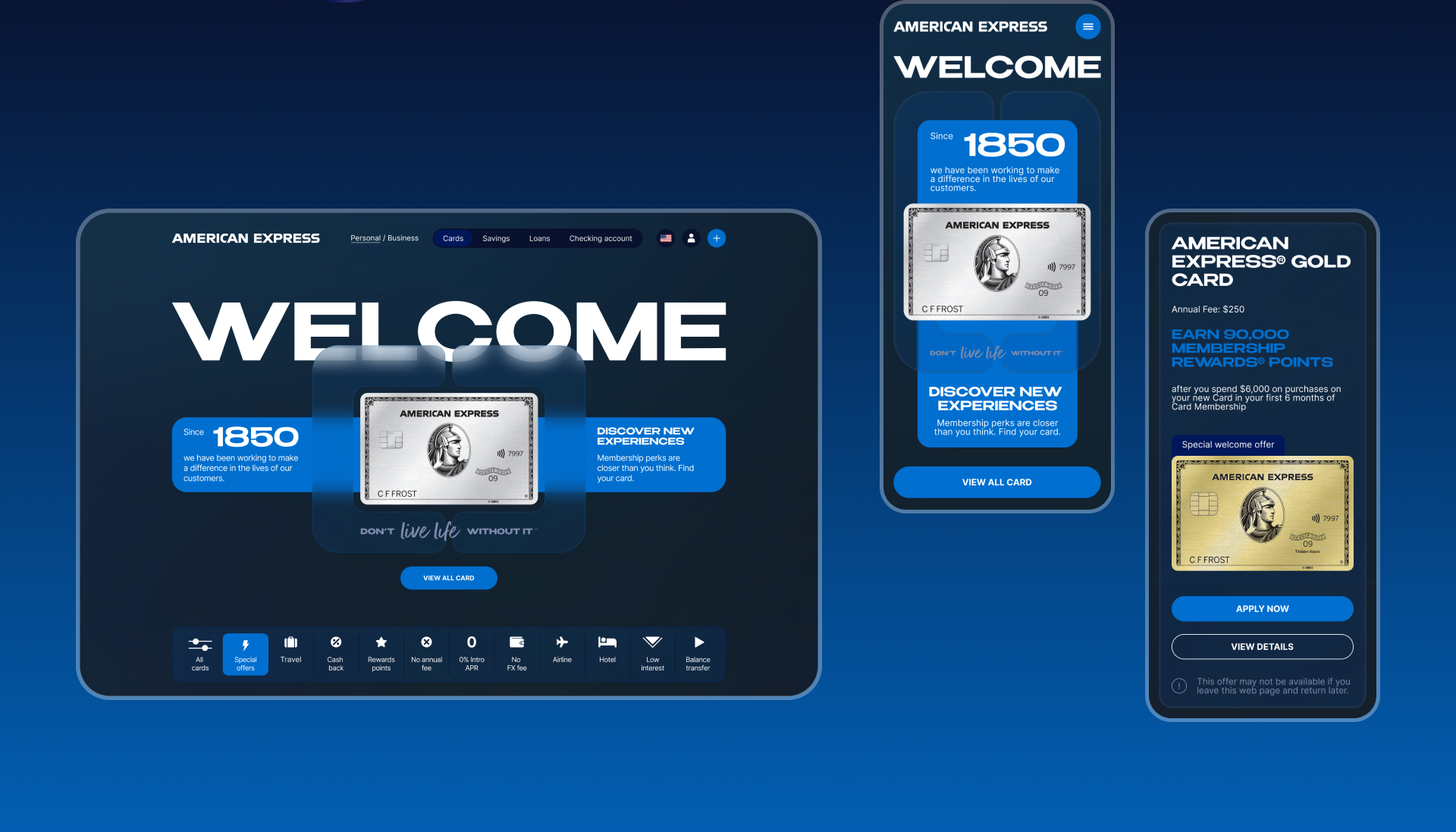 American Express | Corporate | Redesign — Изображение №9 — Интерфейсы на Dprofile