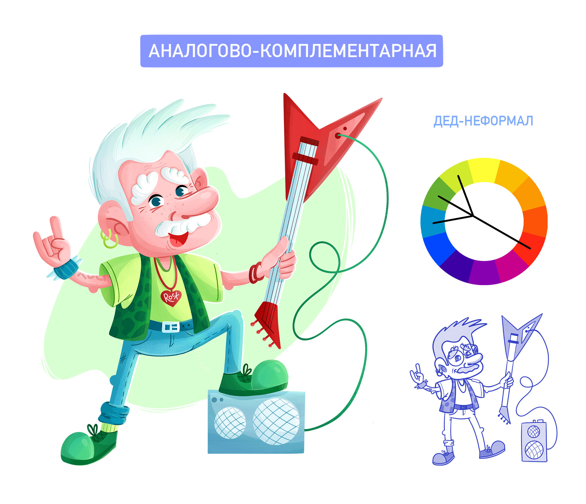 Дизайн персонажей & цветовые гармонии — Изображение №6 — Иллюстрация на Dprofile