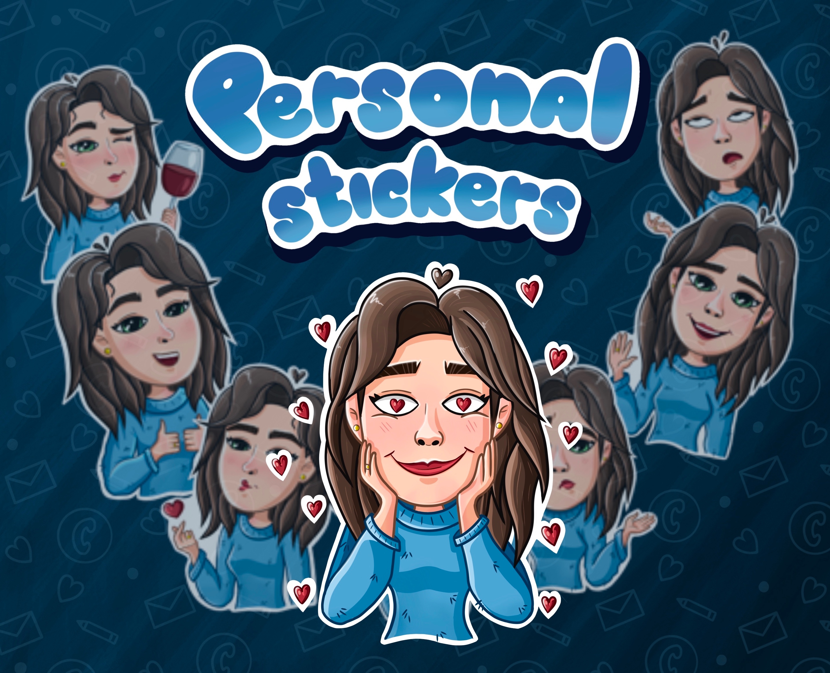Персональные стикеры для Telegram — Иллюстрация на Dprofile
