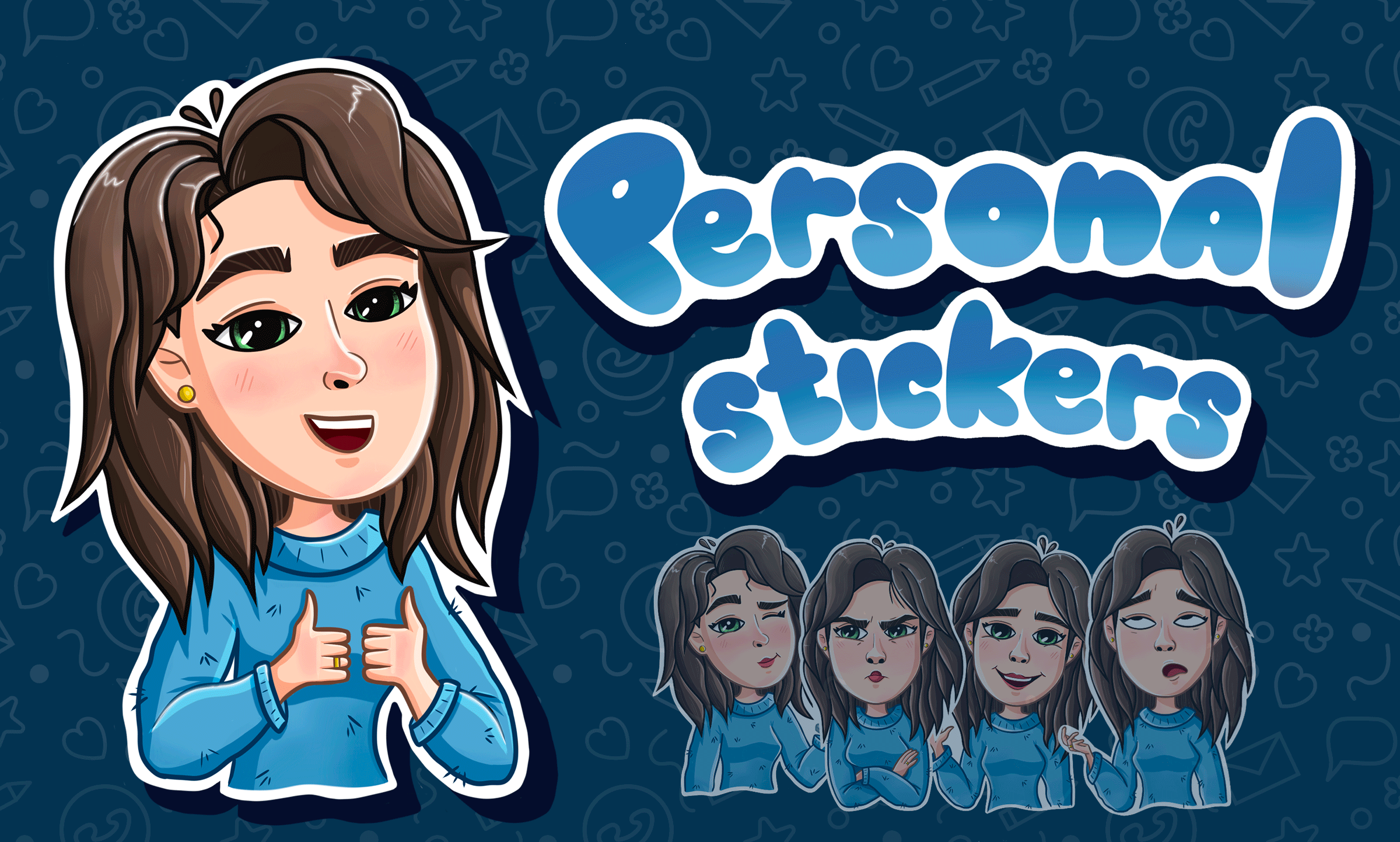 Персональные стикеры для Telegram — Изображение №1 — Иллюстрация на Dprofile