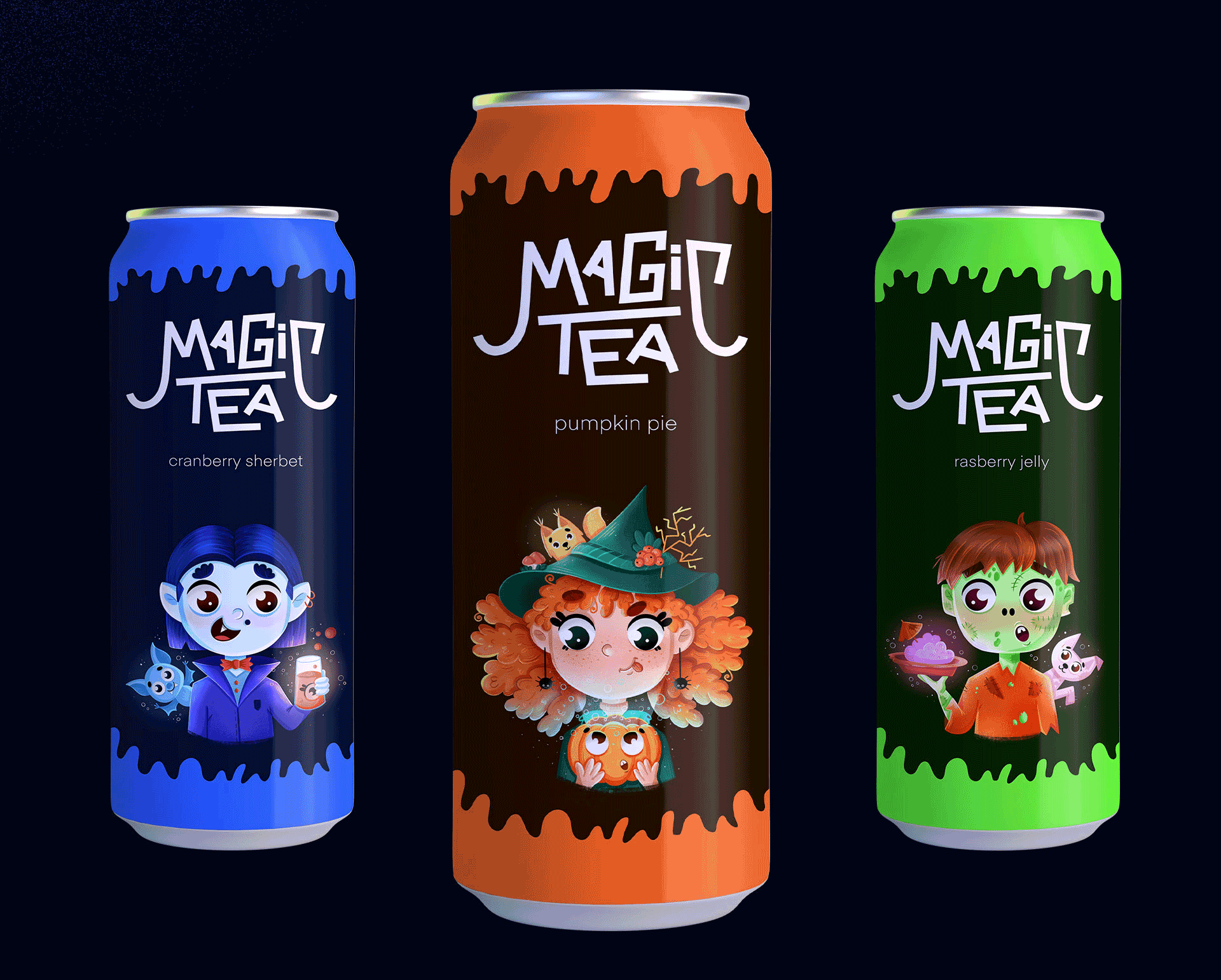 Дизайн упаковки для ice-tea. Волшебные персонажи — Изображение №8 — Брендинг, Иллюстрация на Dprofile