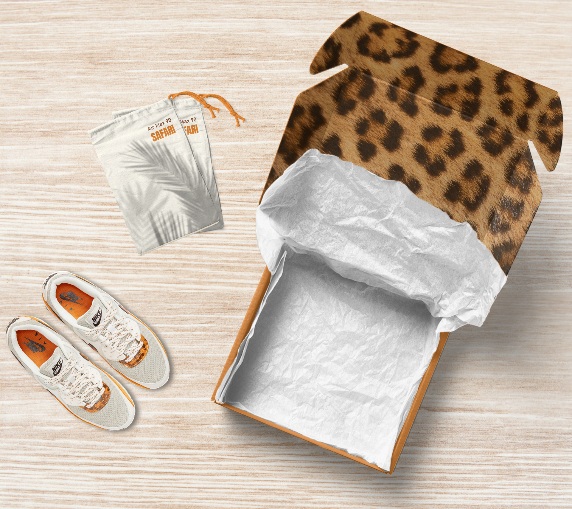Дизайн коробки кроссовок Nike Air Max 90 Safari — Изображение №3 — Интерфейсы, Брендинг, Графика на Dprofile