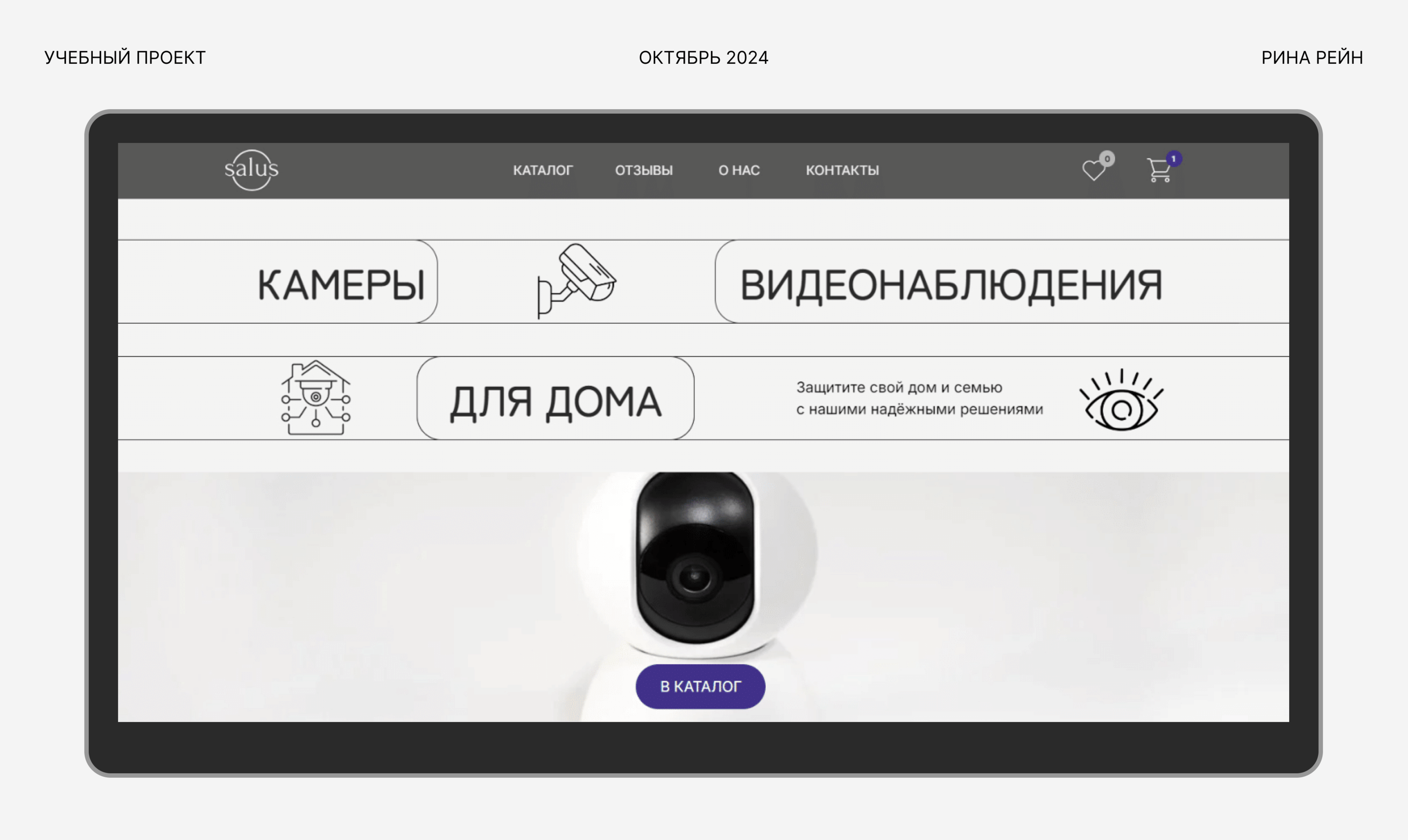 Интернет-магазин камер видеонаблюдения (учебный проект) — Изображение №1 — Интерфейсы на Dprofile