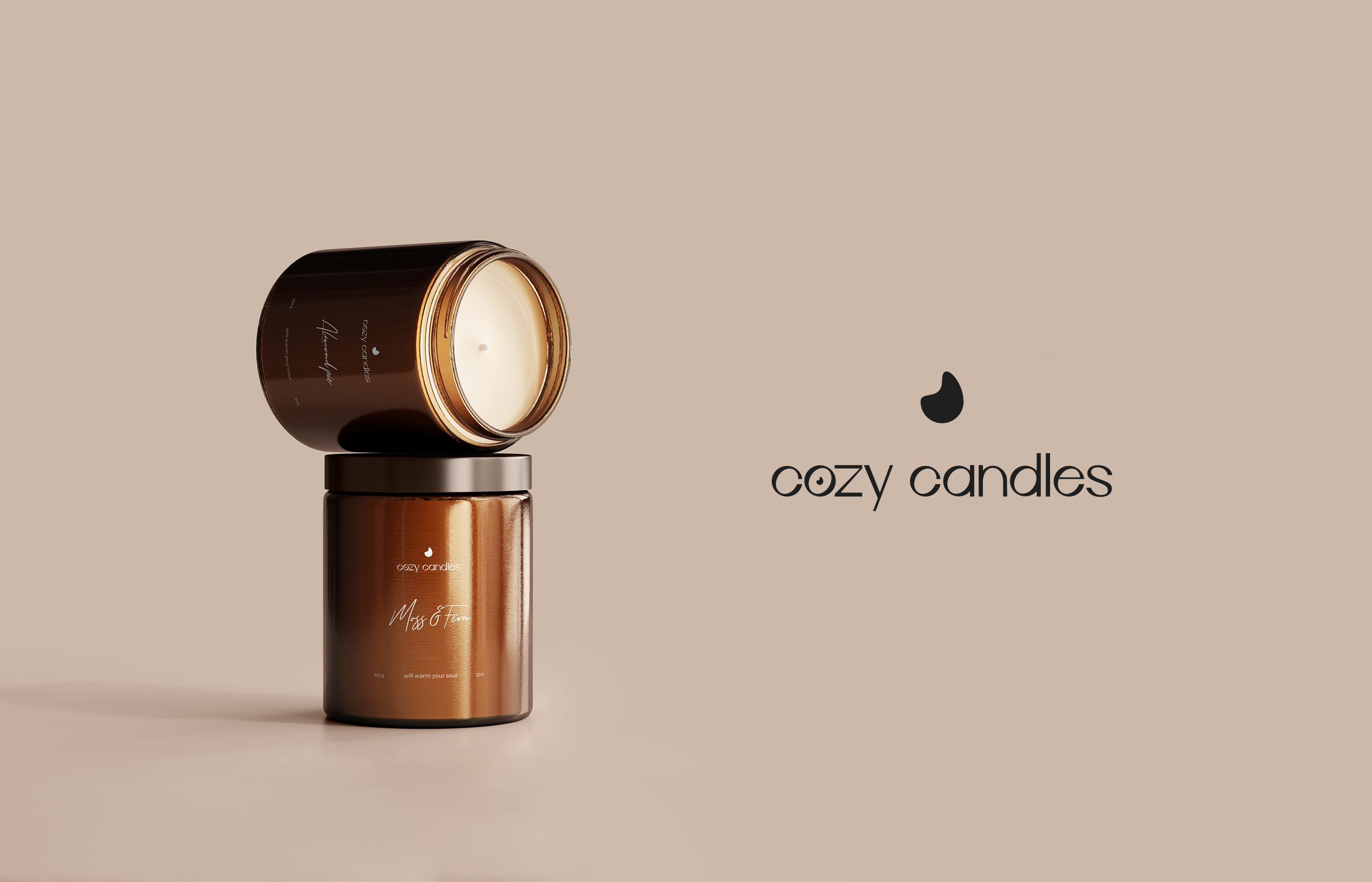 Cozy candles — Логотип и упаковка — Изображение №1 — Брендинг на Dprofile