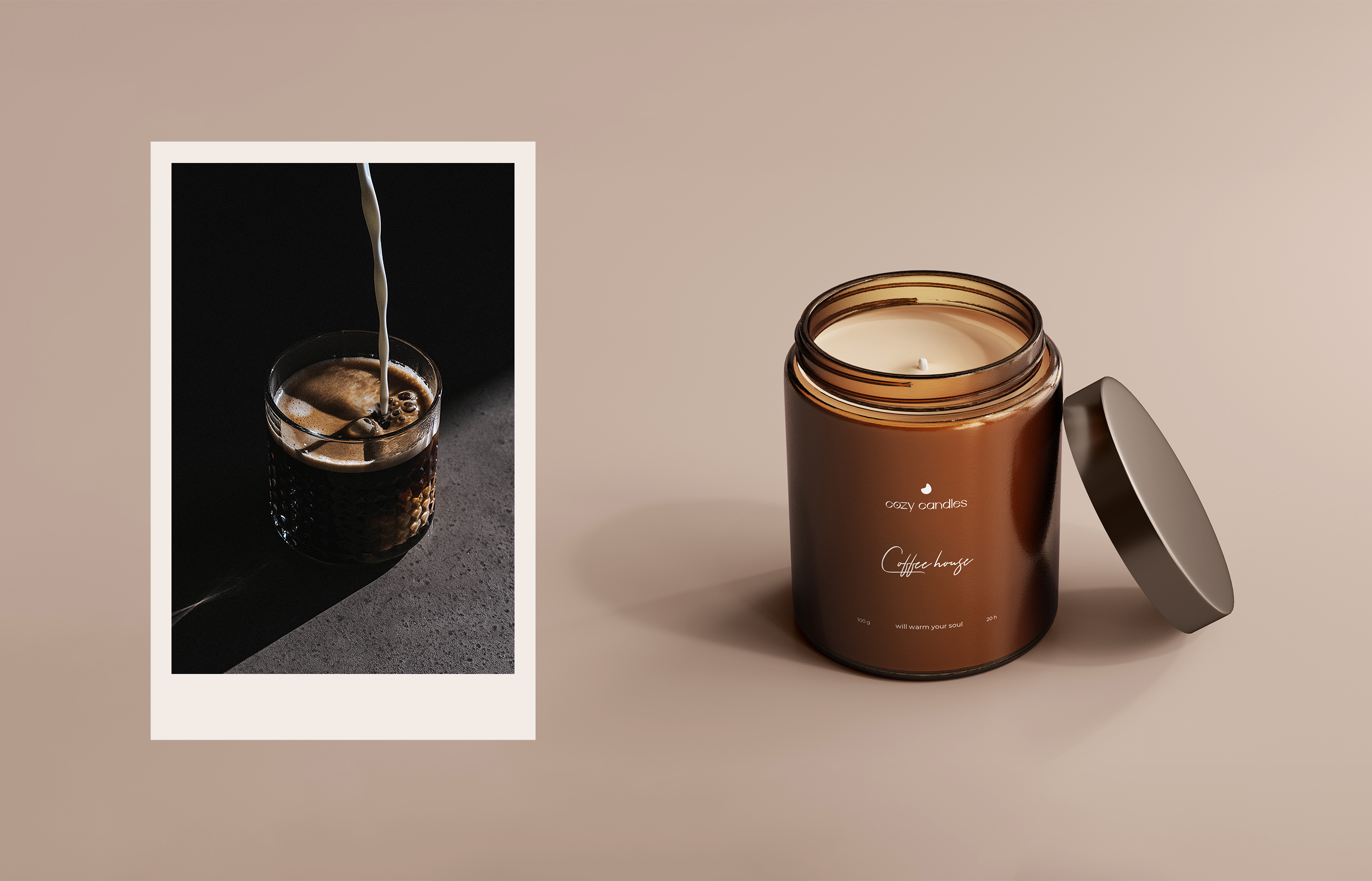 Cozy candles — Логотип и упаковка — Изображение №14 — Брендинг на Dprofile