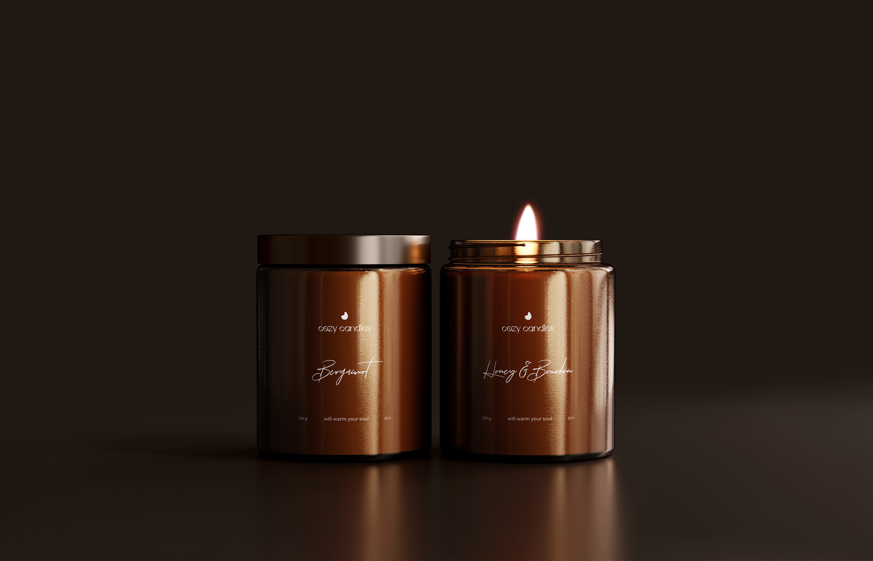 Cozy candles — Логотип и упаковка — Изображение №18 — Брендинг на Dprofile