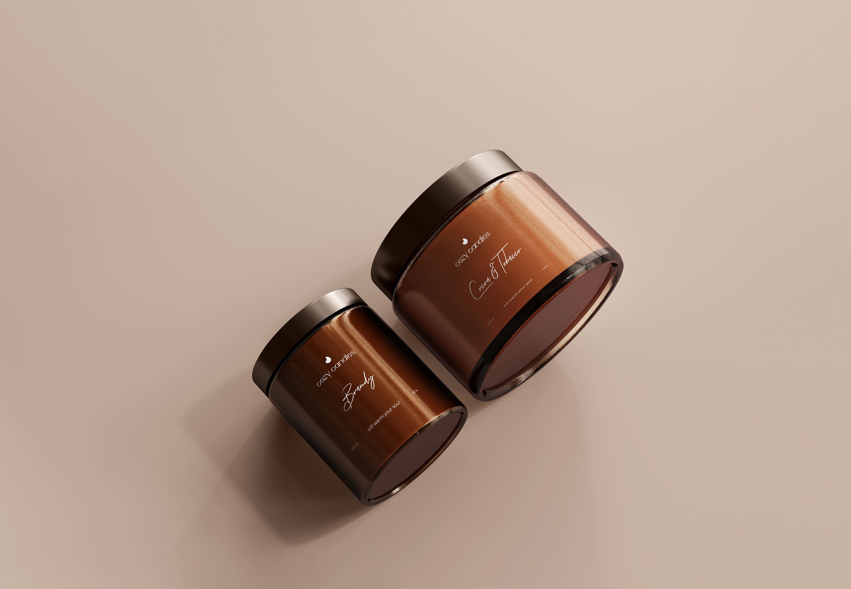Cozy candles — Логотип и упаковка — Изображение №4 — Брендинг на Dprofile