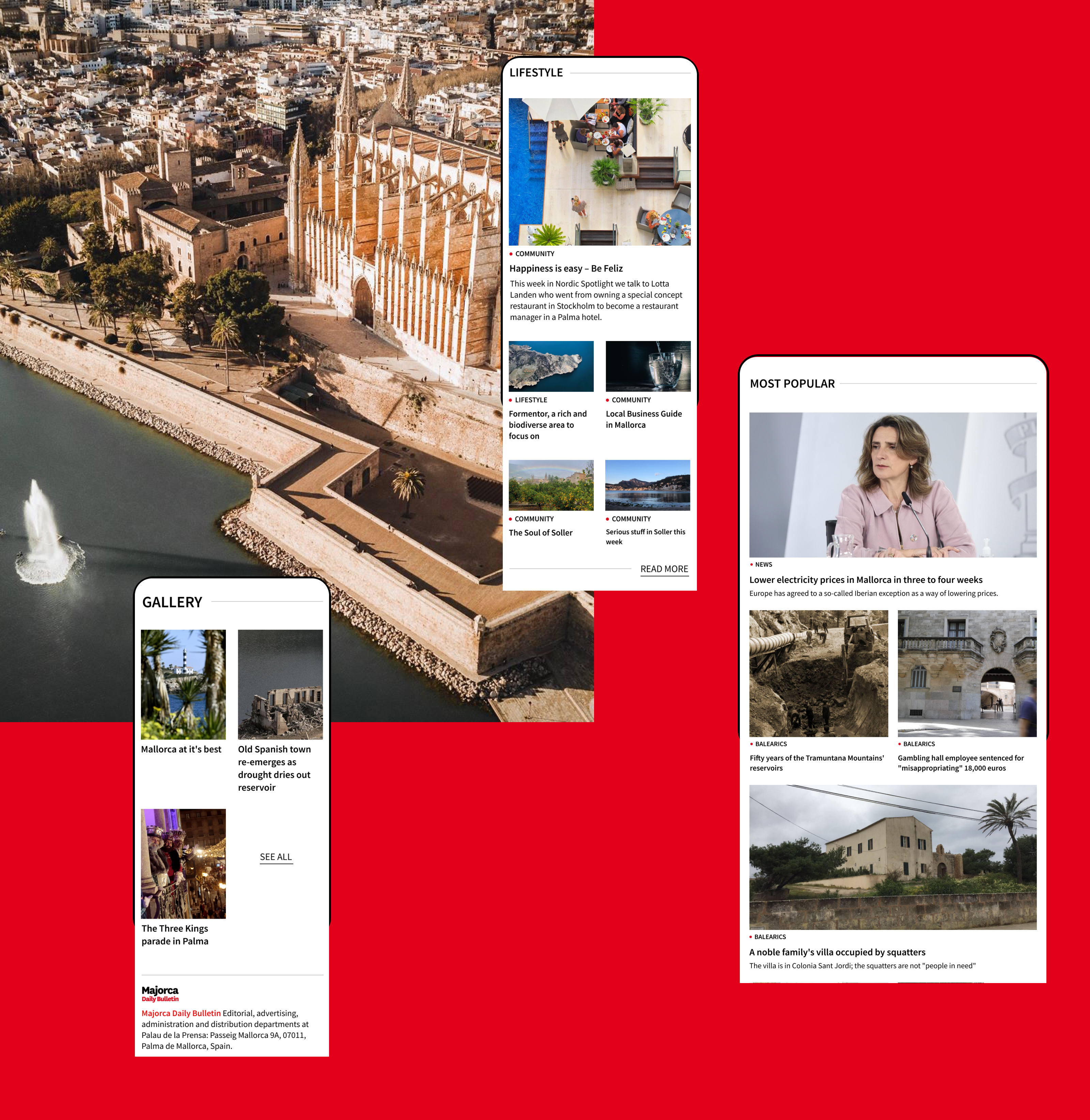 Majorca Daily Bulletin — News Website — Изображение №3 — Интерфейсы, Брендинг на Dprofile