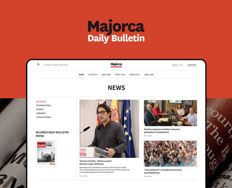Majorca Daily Bulletin — News Website — Интерфейсы, Брендинг на Dprofile