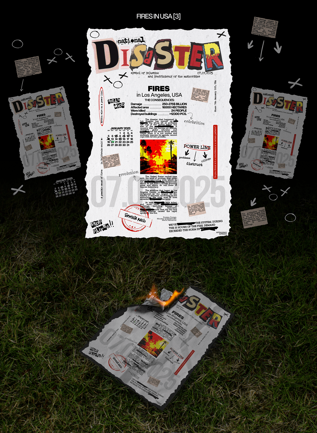POSTER COLLECTION VOL.2 National Disasters — Изображение №5 — Графика на Dprofile