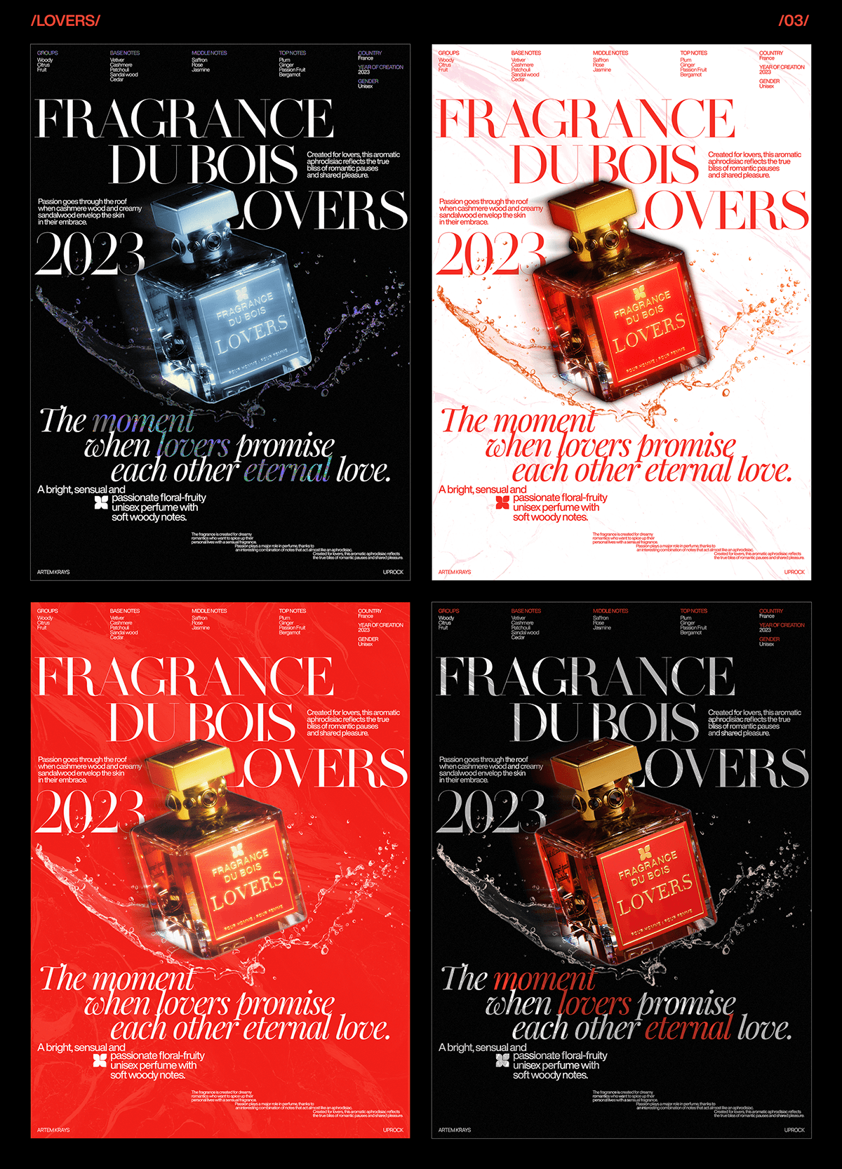 POSTER COLLECTION VOL.3 Fragrance Du Bois Lovers — Изображение №5 — Интерфейсы, Графика на Dprofile