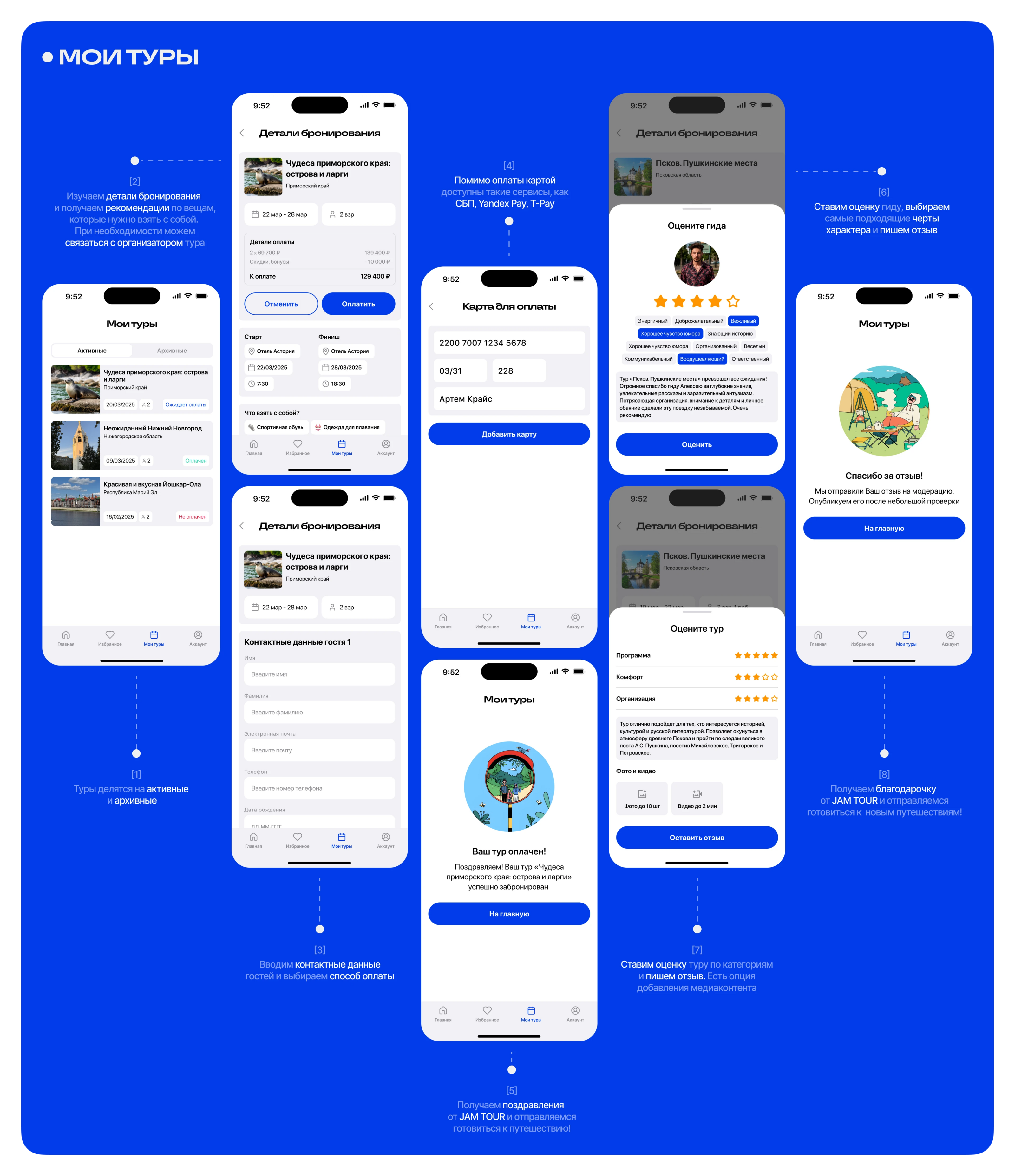 JAM TOUR | Mobile App — Изображение №18 — Интерфейсы на Dprofile