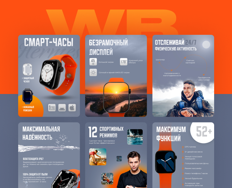 Инфографика для Wildberries - 12 слайдов — Графика, Маркетинг на Dprofile