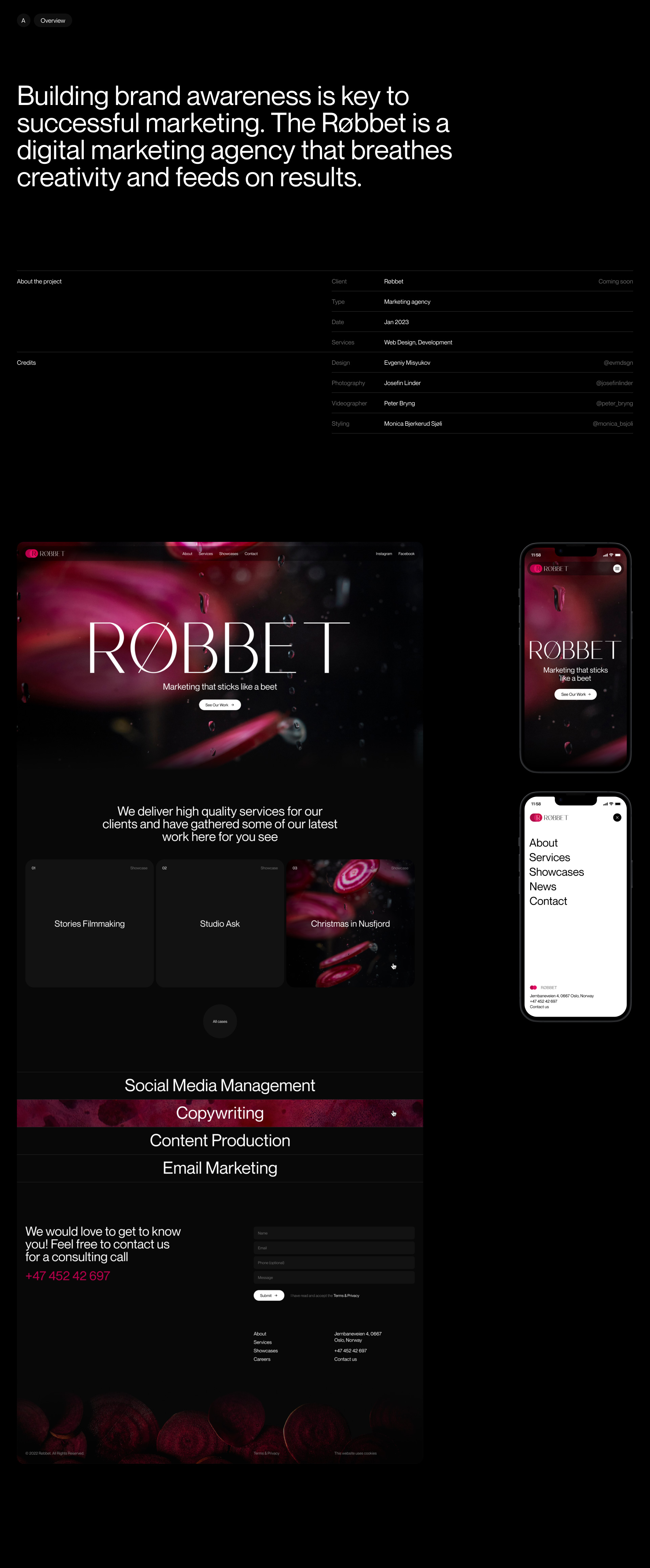 Røbbet — Изображение №2 — Интерфейсы, Брендинг на Dprofile
