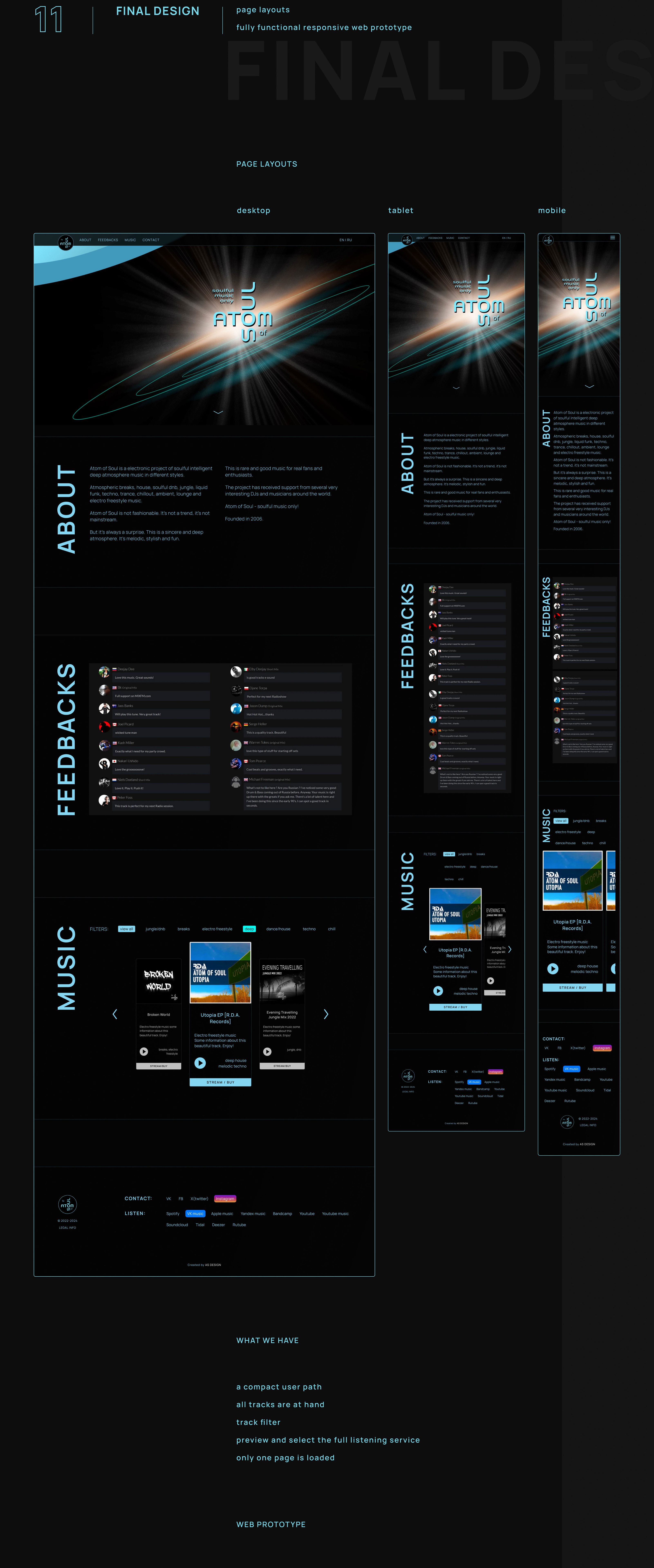 Atom of Soul. Music site redesign — Изображение №12 — Интерфейсы, Брендинг на Dprofile