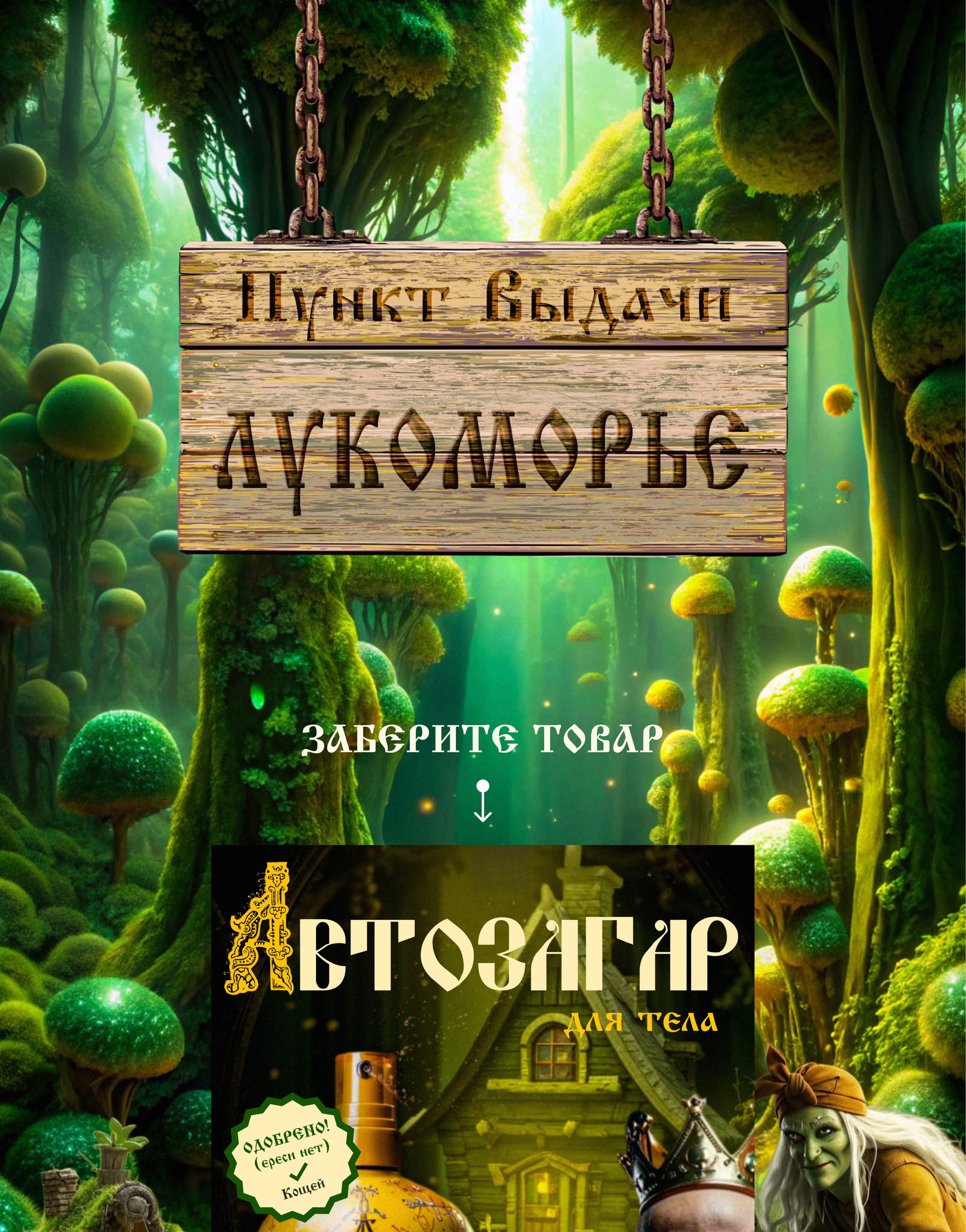 Карточка-товара для конкурса Лукоморье 2024 г — Изображение №1 — Графика, Маркетинг на Dprofile