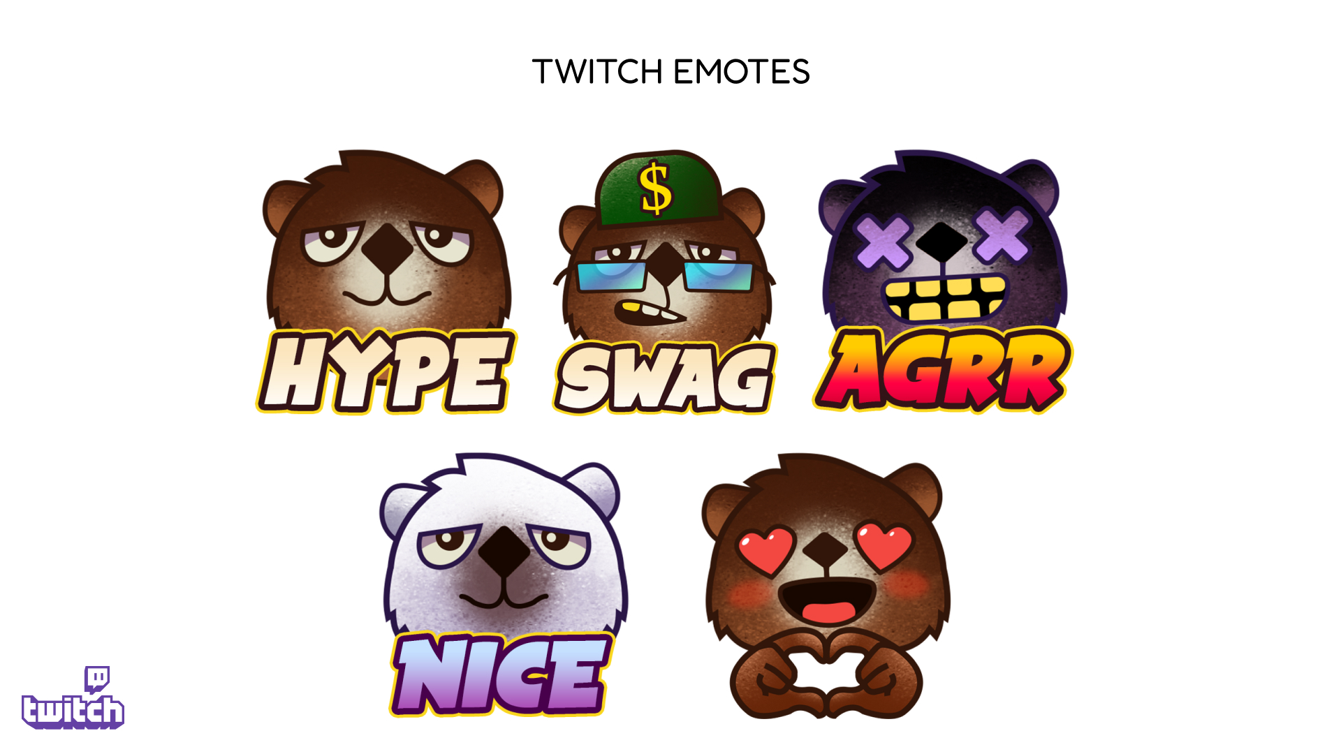Twitch Emoticons — Изображение №1 — Иллюстрация, Графика на Dprofile