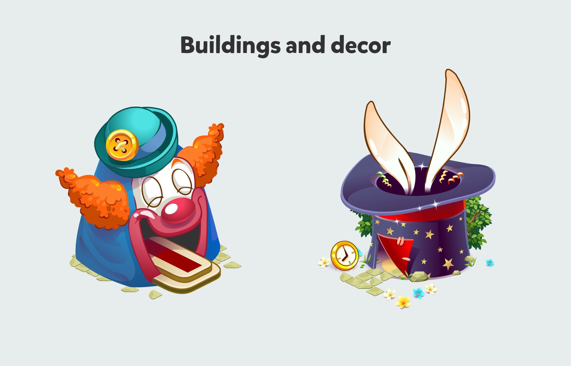 Game ART + UI | Philip's Dream Park — Изображение №5 — Интерфейсы, Иллюстрация на Dprofile