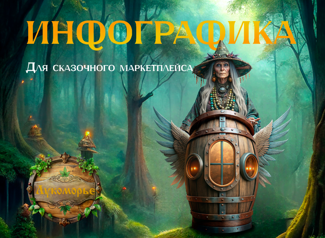 Дизайн-проект на конкурс "Лукоморье 2024" — Изображение №1 — Иллюстрация, Графика на Dprofile