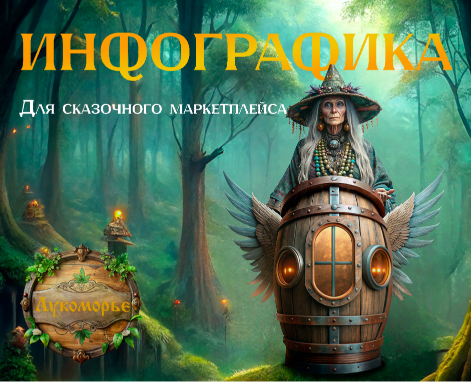 Дизайн-проект на конкурс "Лукоморье 2024" — Иллюстрация, Графика на Dprofile