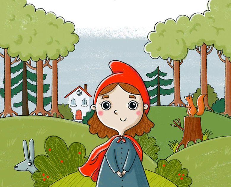 "Красная шапочка". Иллюстрации для детской книги на Dprofile