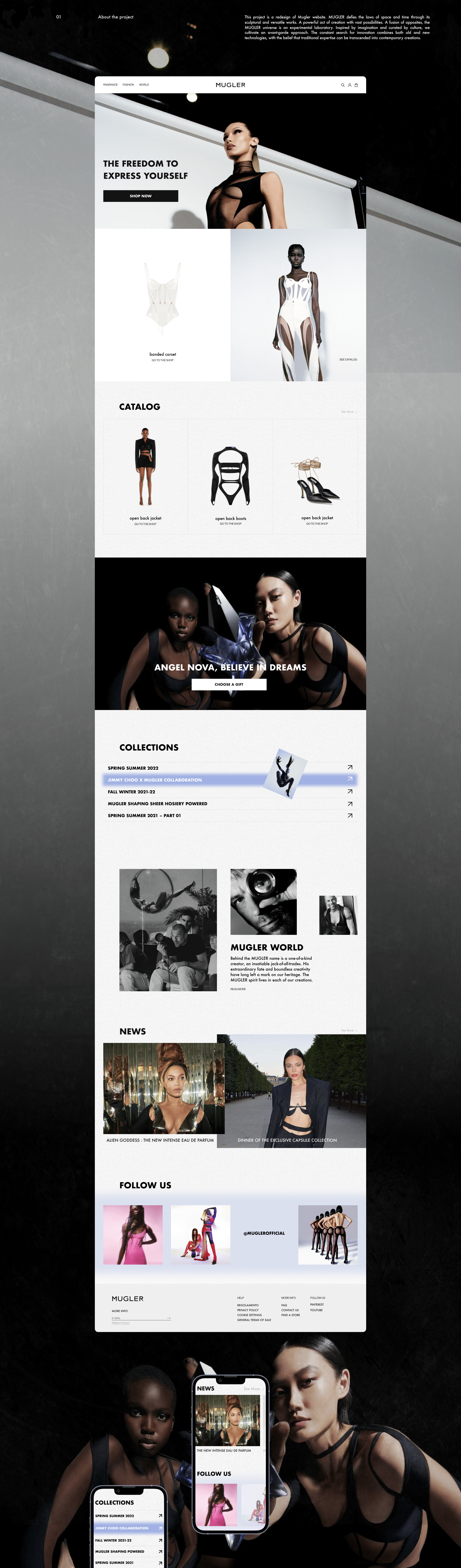 MUGLER | E-commerce redesign — Изображение №2 — Интерфейсы на Dprofile