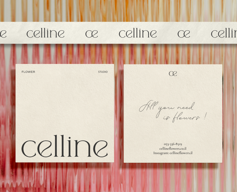 Фирменный стиль для цветочного бренда Celline (Израиль) — Брендинг, Анимация на Dprofile
