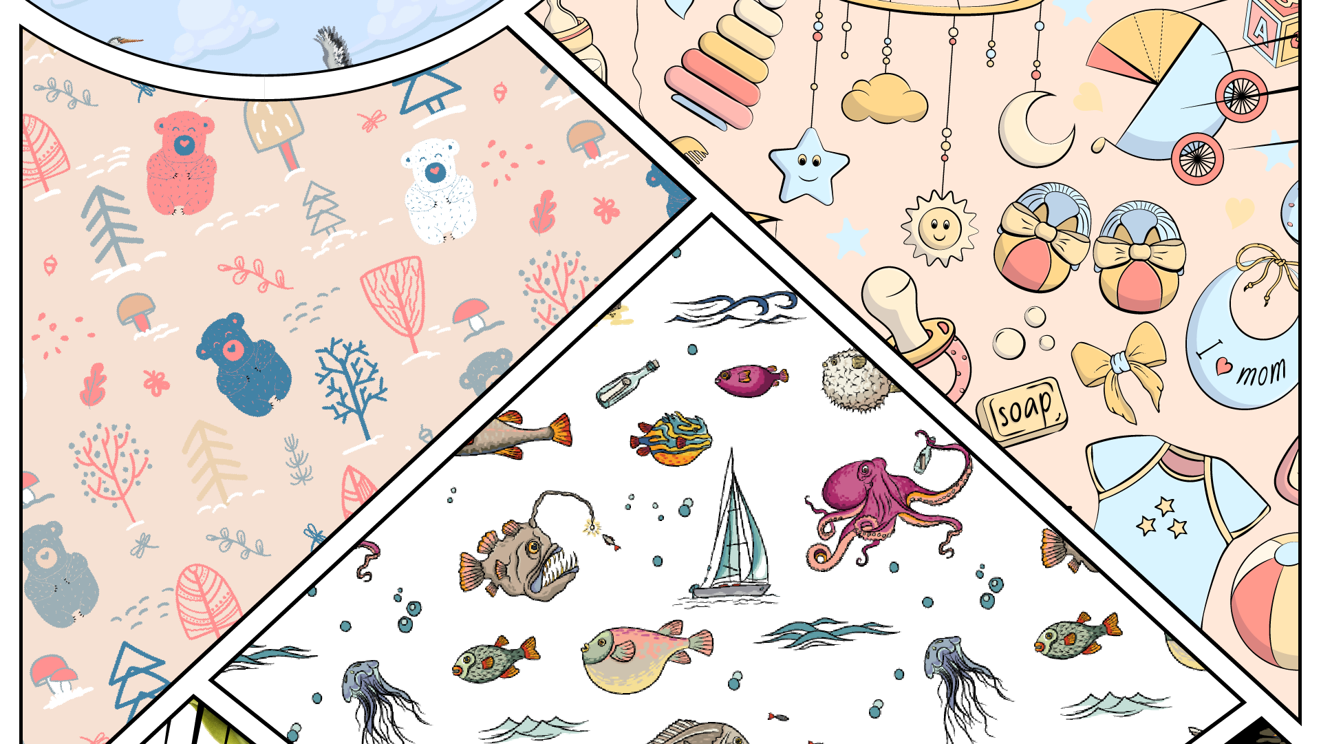 My seamless patterns — Изображение №6 — Иллюстрация, Графика на Dprofile