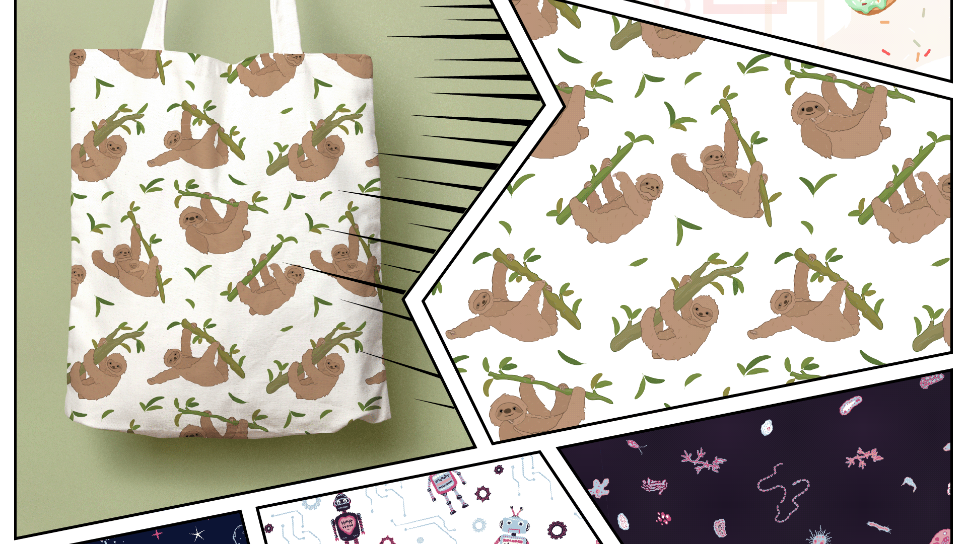 My seamless patterns — Изображение №3 — Иллюстрация, Графика на Dprofile