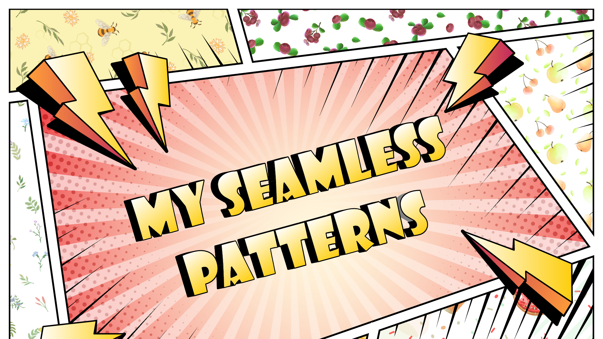 My seamless patterns — Изображение №1 — Иллюстрация, Графика на Dprofile