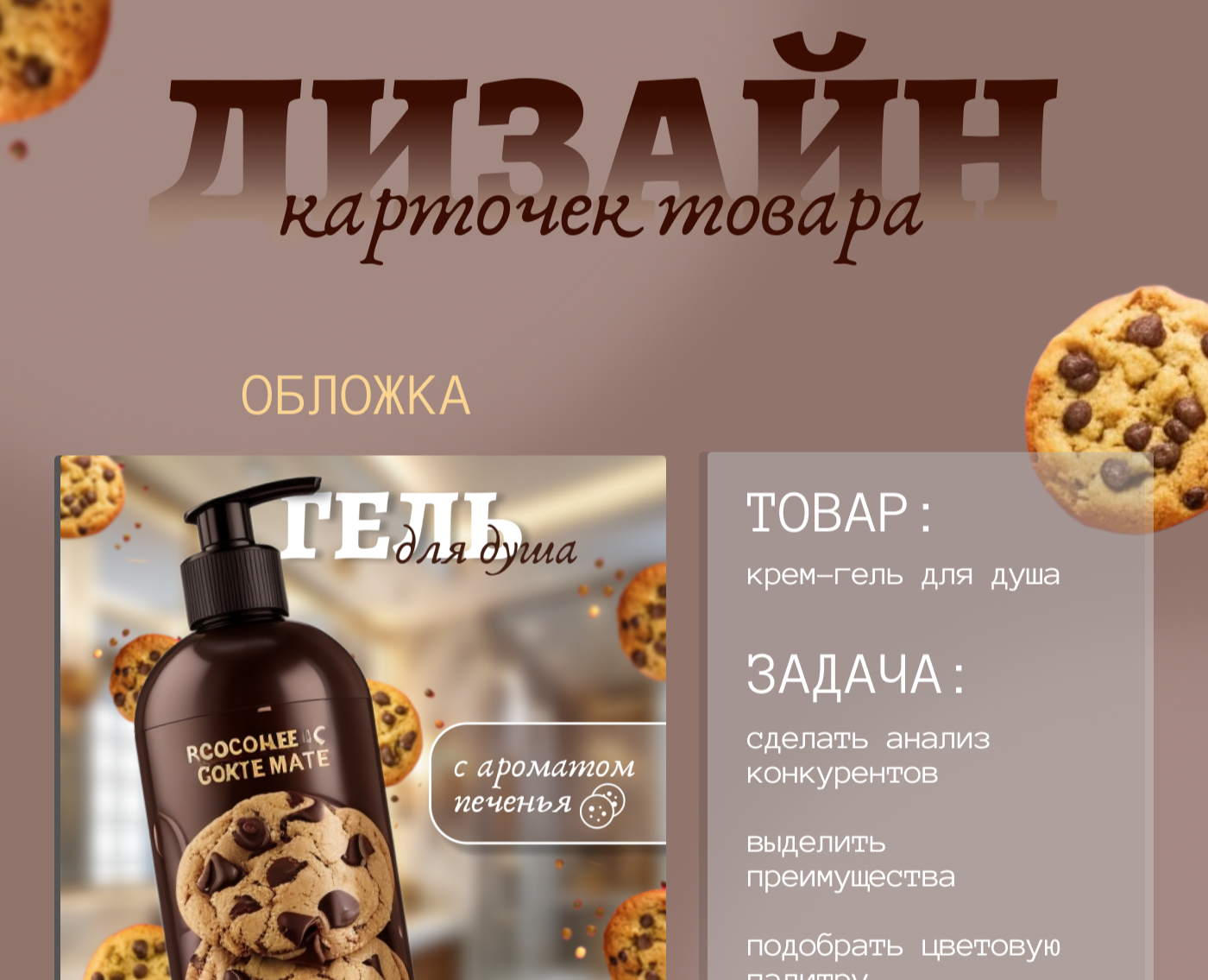 Инфографика товара крем-гель для душа — Графика, Маркетинг на Dprofile