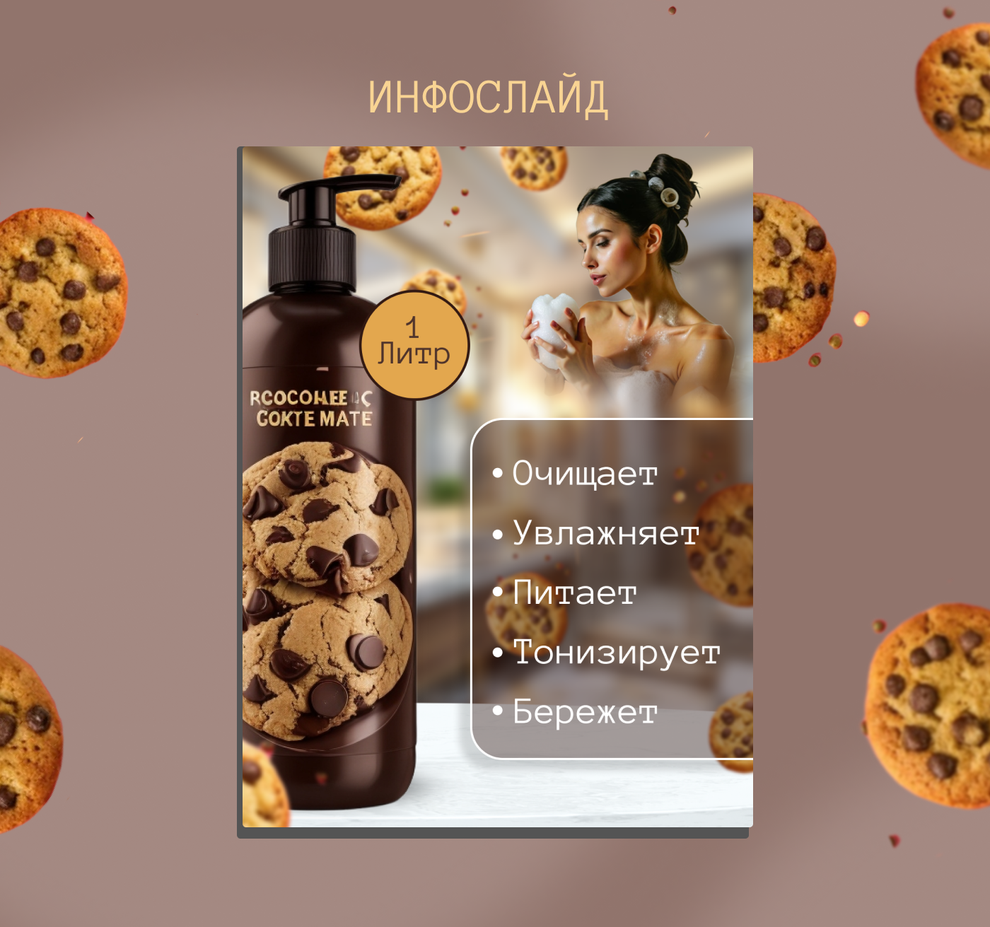 Инфографика товара крем-гель для душа — Изображение №2 — Графика, Маркетинг на Dprofile