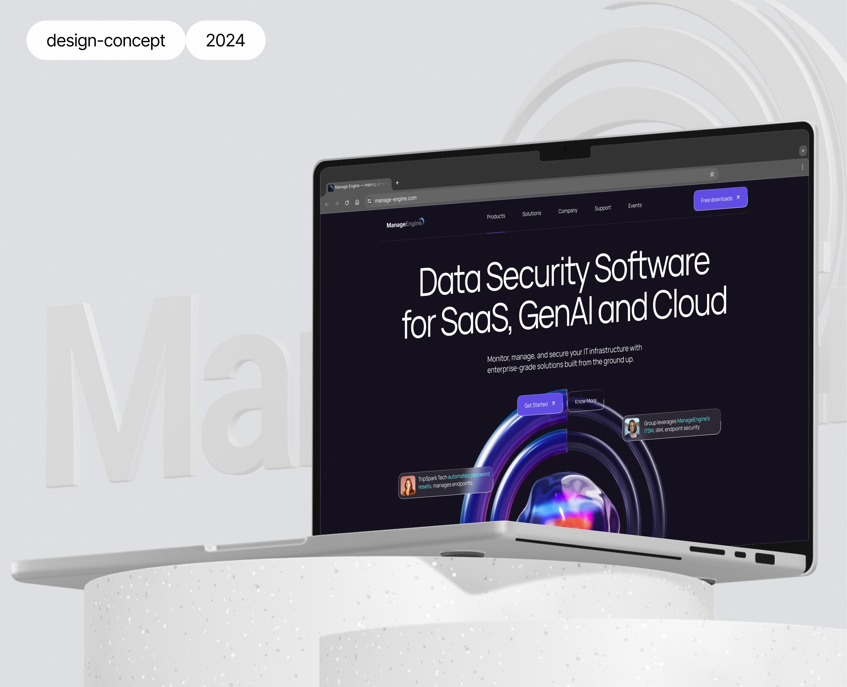 Software managing IT operations | Design and animation на Dprofile