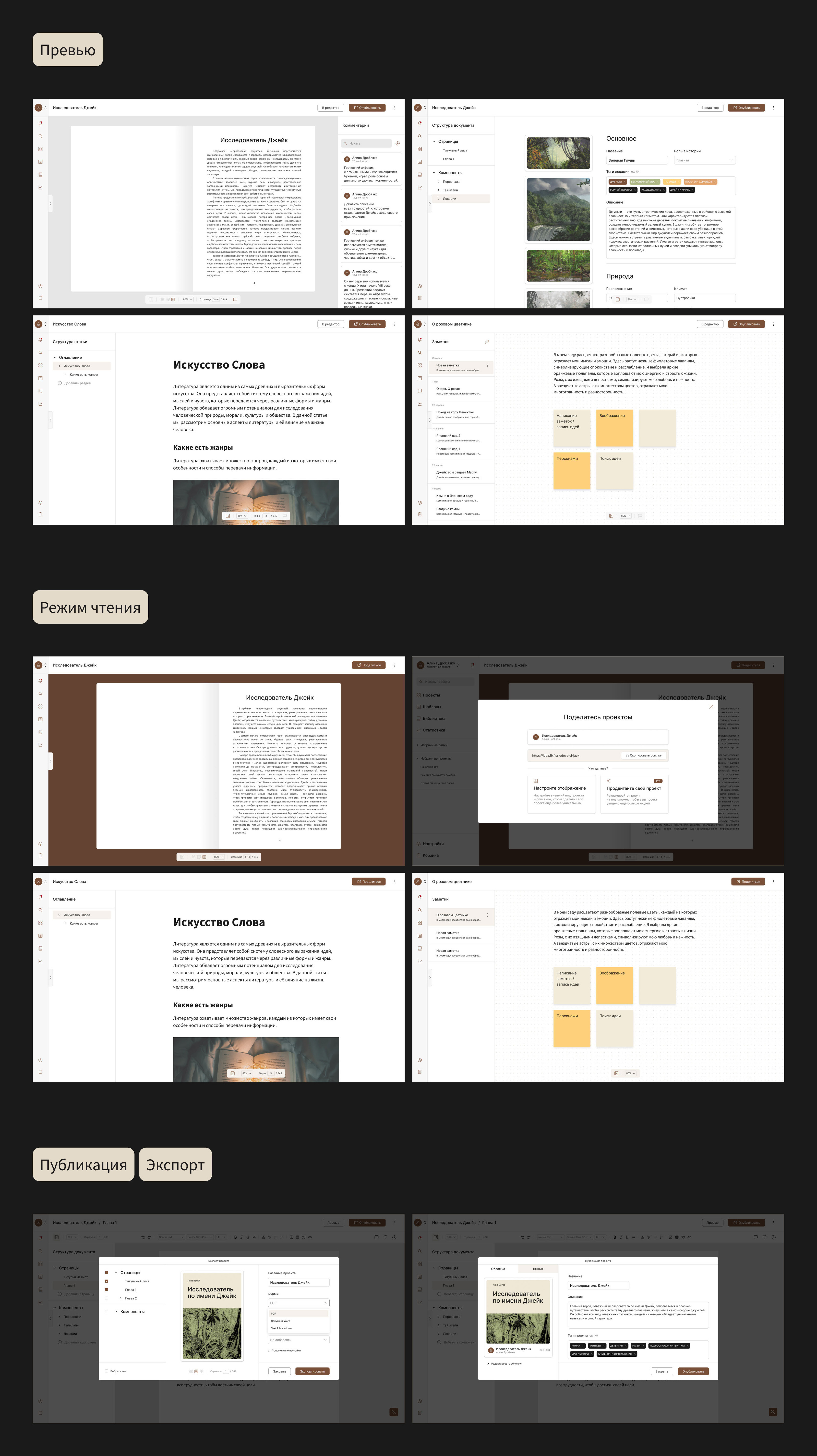 Idea.fix | Контентная платформа для авторов — Изображение №21 — Интерфейсы на Dprofile