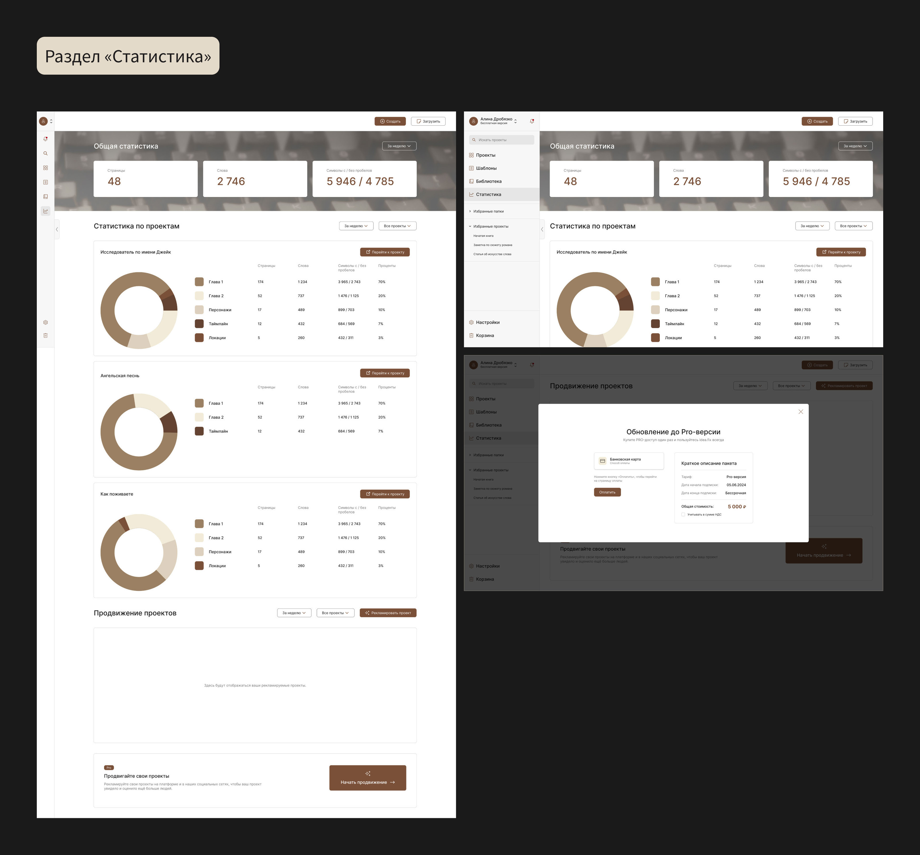 Idea.fix | Контентная платформа для авторов — Изображение №23 — Интерфейсы на Dprofile
