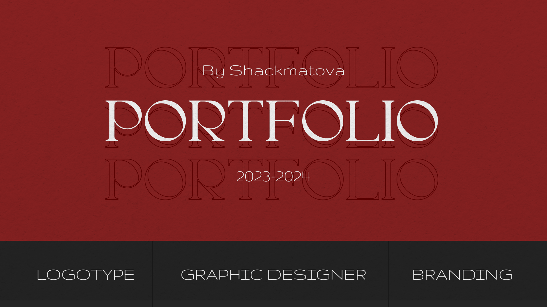 PORTFOLIO by Shackmatova (2023-2024) — Изображение №1 — Брендинг, Маркетинг на Dprofile