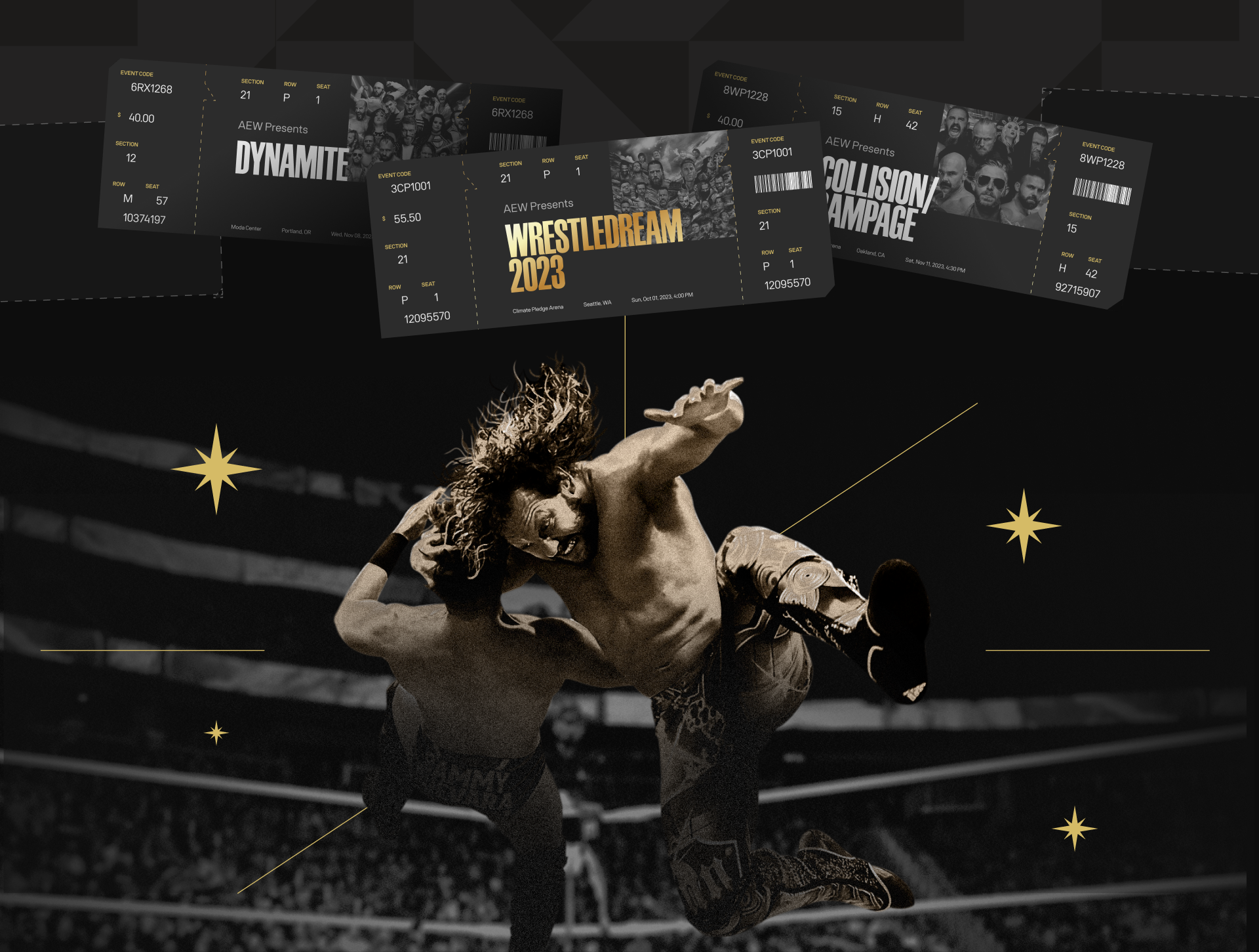 All Elite Wrestling/редизайн корпоративного сайта — Изображение №17 — Графика, Интерфейсы на Dprofile