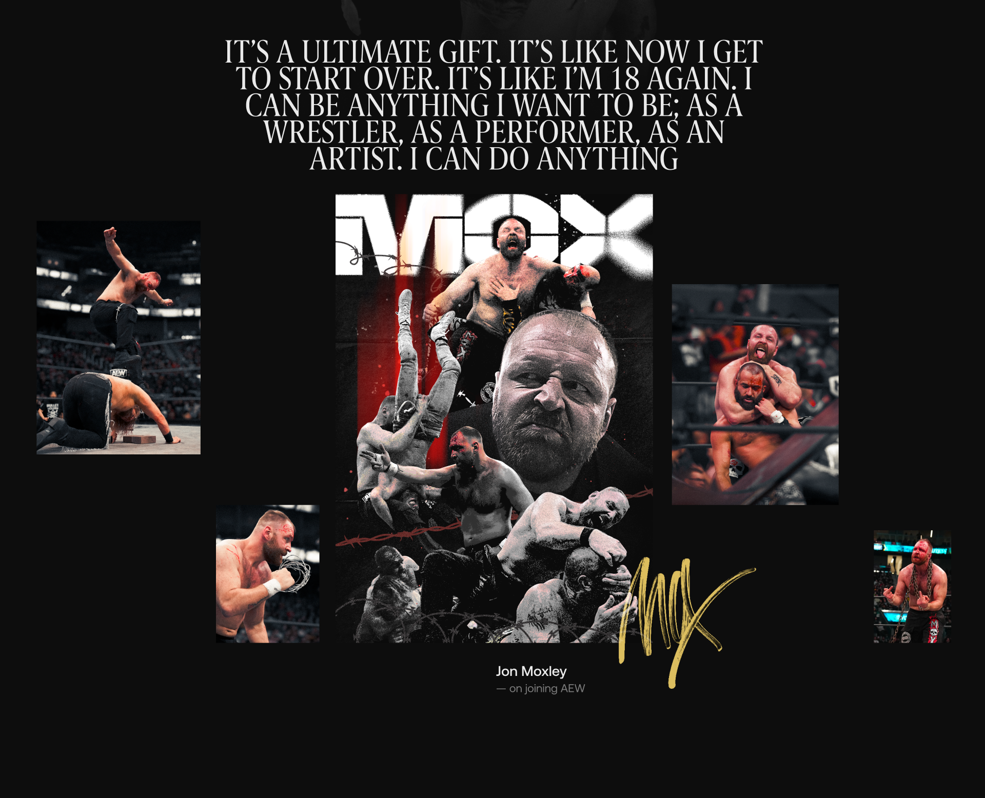 All Elite Wrestling/редизайн корпоративного сайта — Изображение №8 — Графика, Интерфейсы на Dprofile